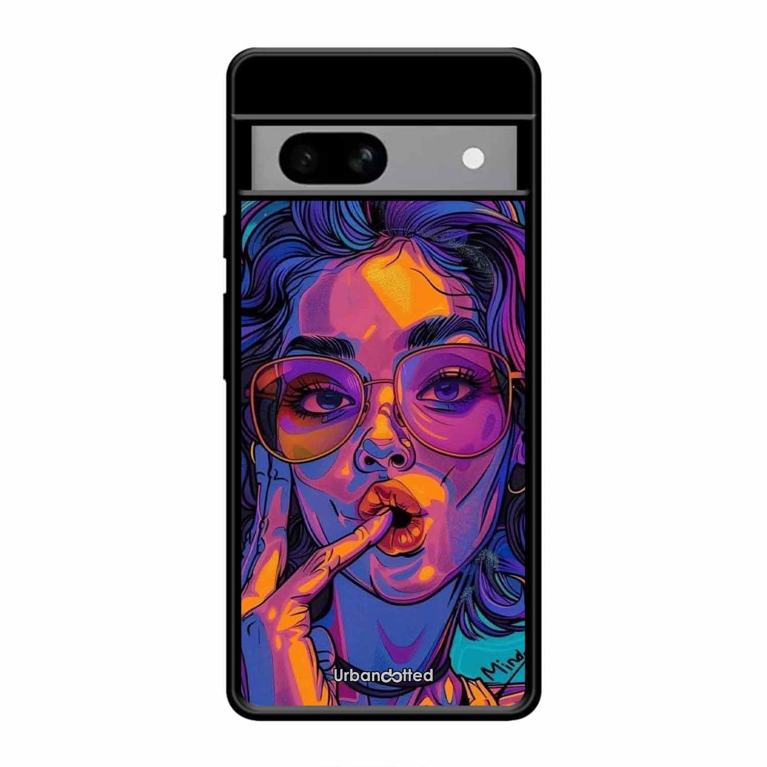 Vibrant Pop Art Girl Glass Case For Google Pixel 8A