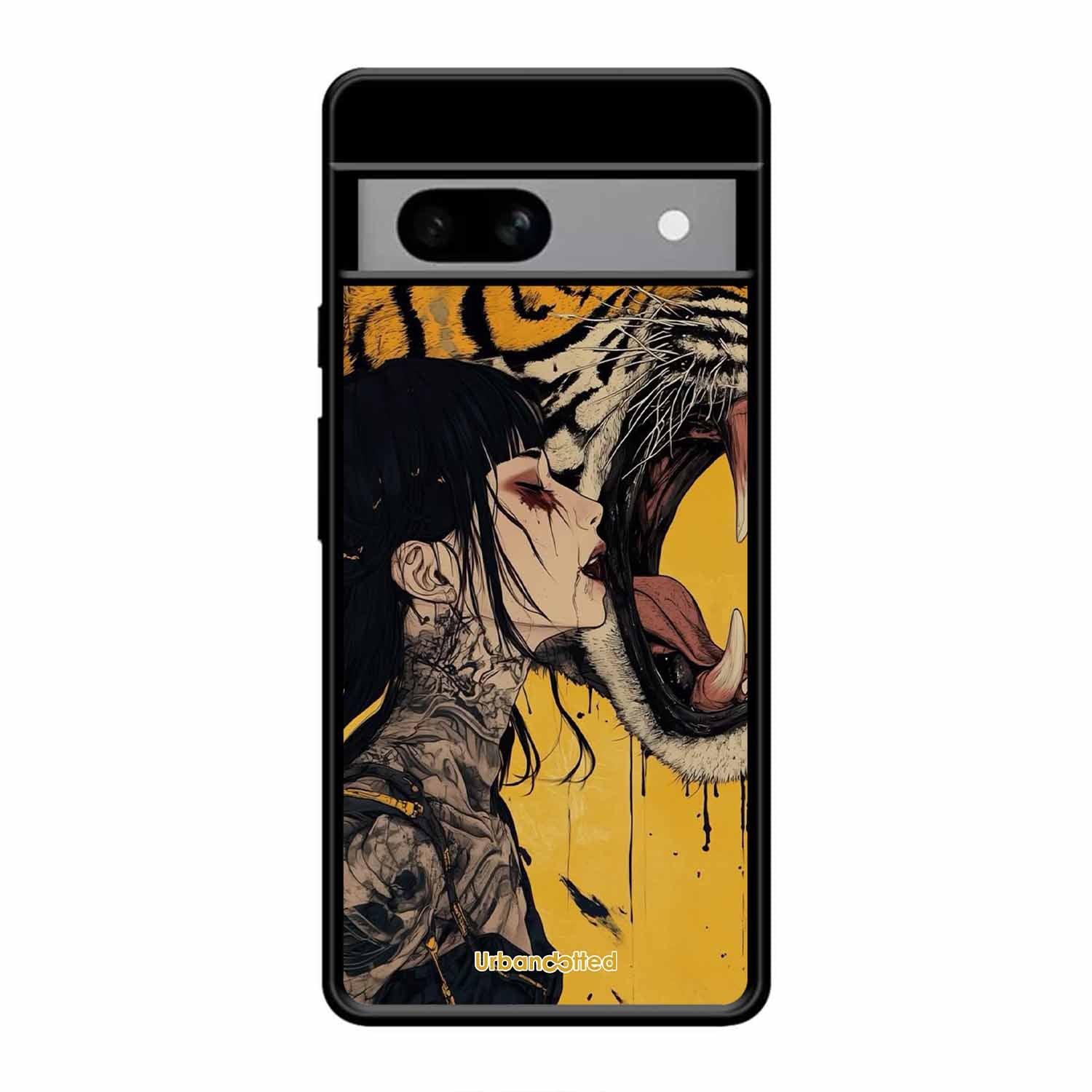 Tattooed Girl with Tiger Glass Case For Google Pixel 8A