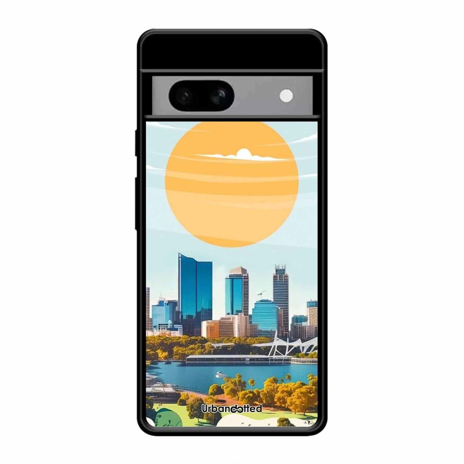 Western Australia Cityscape Glass Case For Google Pixel 8A
