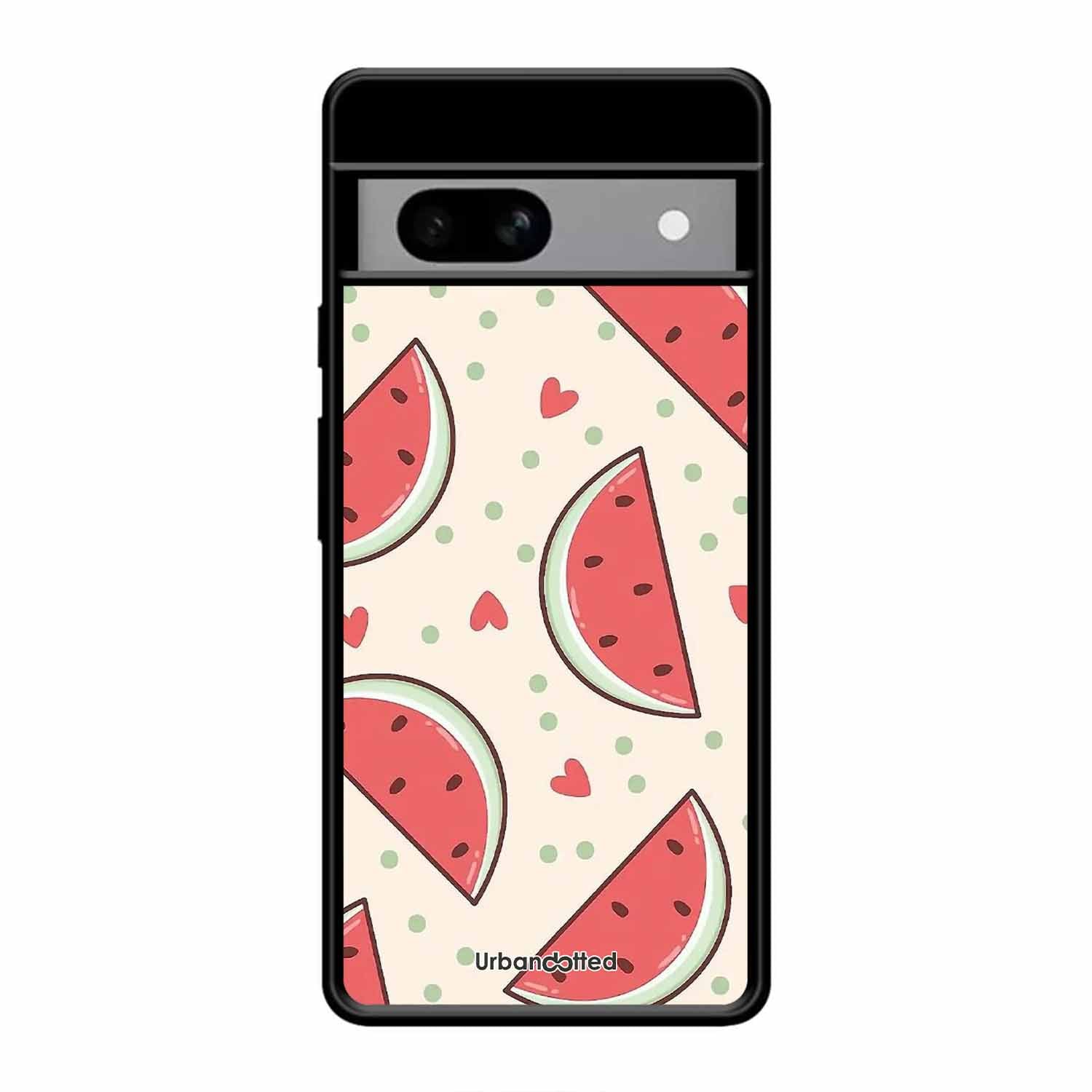 Watermelon Slice Fun Glass Case For Google Pixel 8A