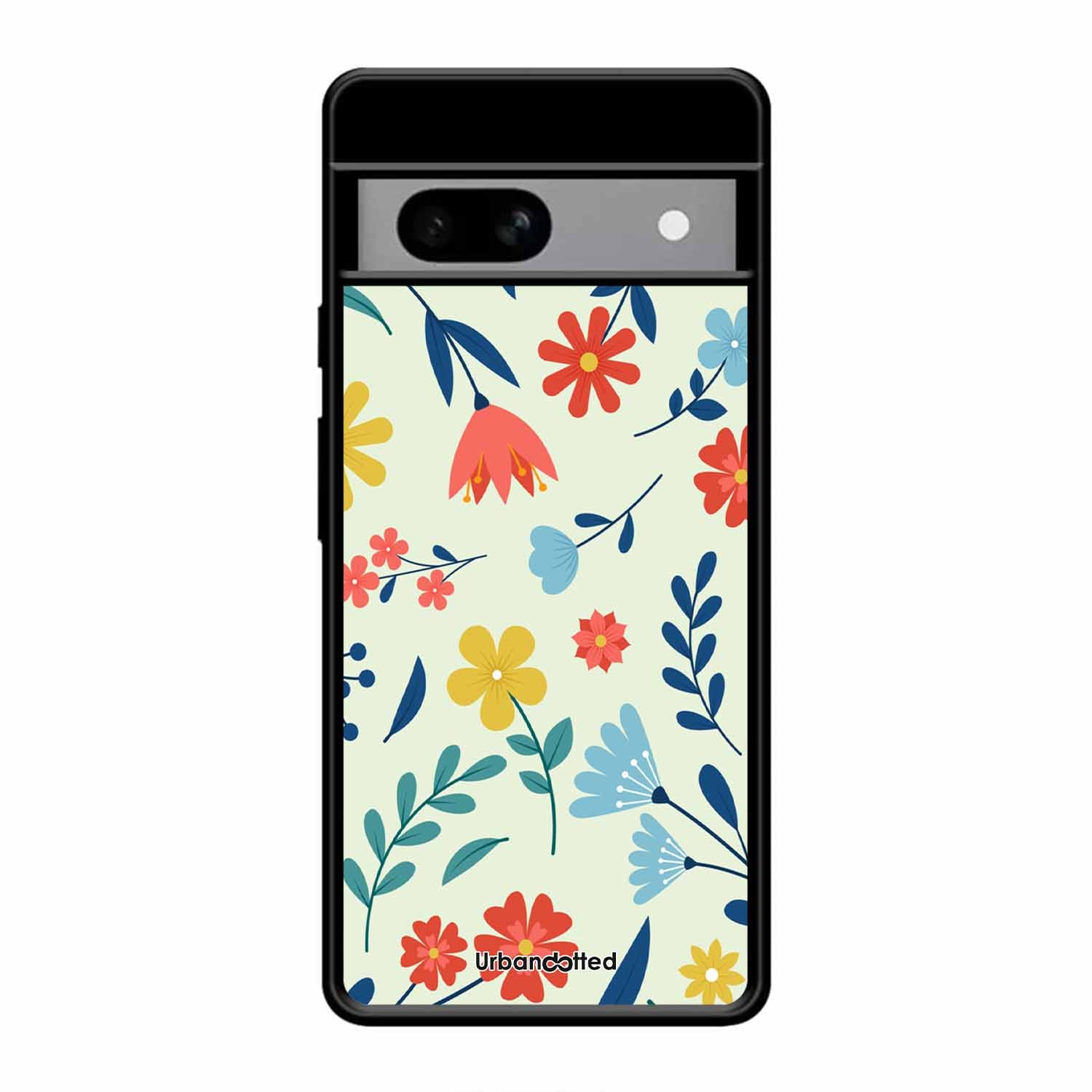 Colorful Wildflower Meadow Glass Case For Google Pixel 8A