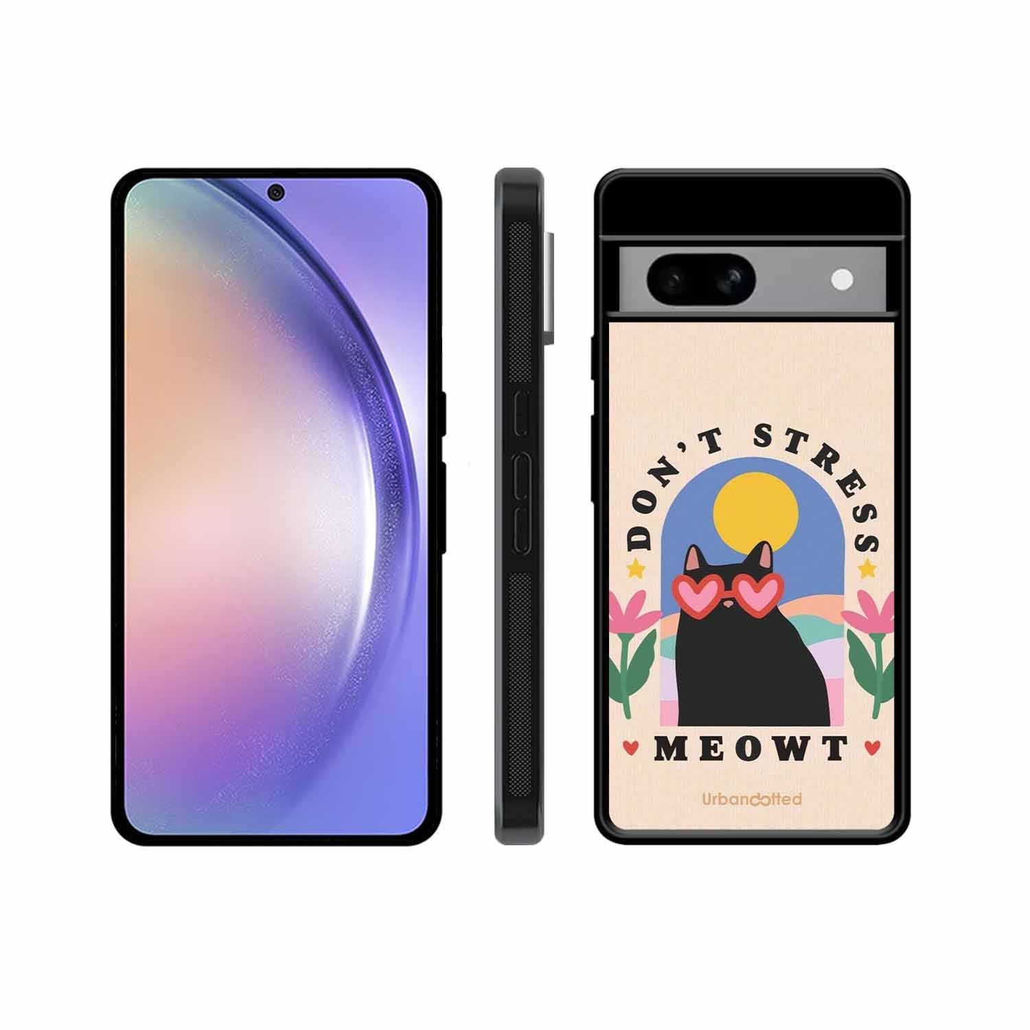 Don't Stress Meowt Glass Case For Google Pixel 8A