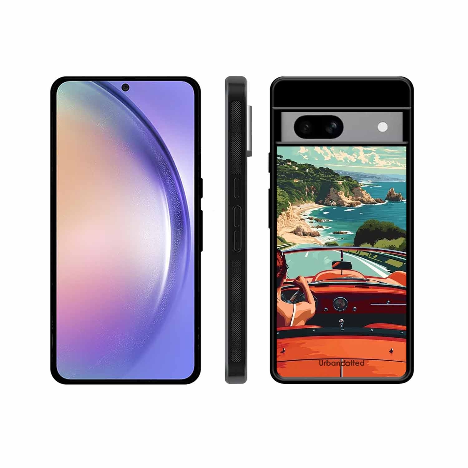 Ocean Breeze Road Trip Glass Case For Google Pixel 8A