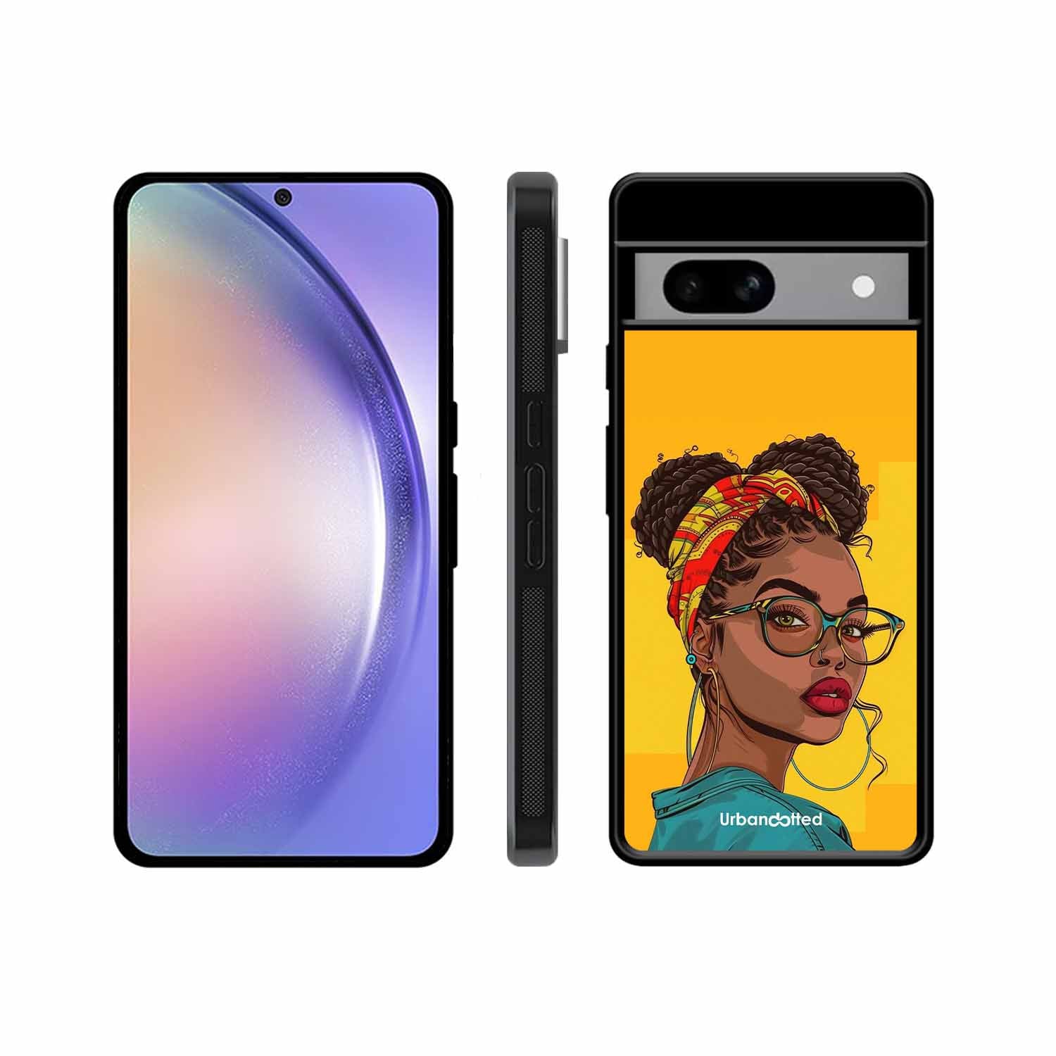 Headscarf Beauty Glass Case For Google Pixel 8A