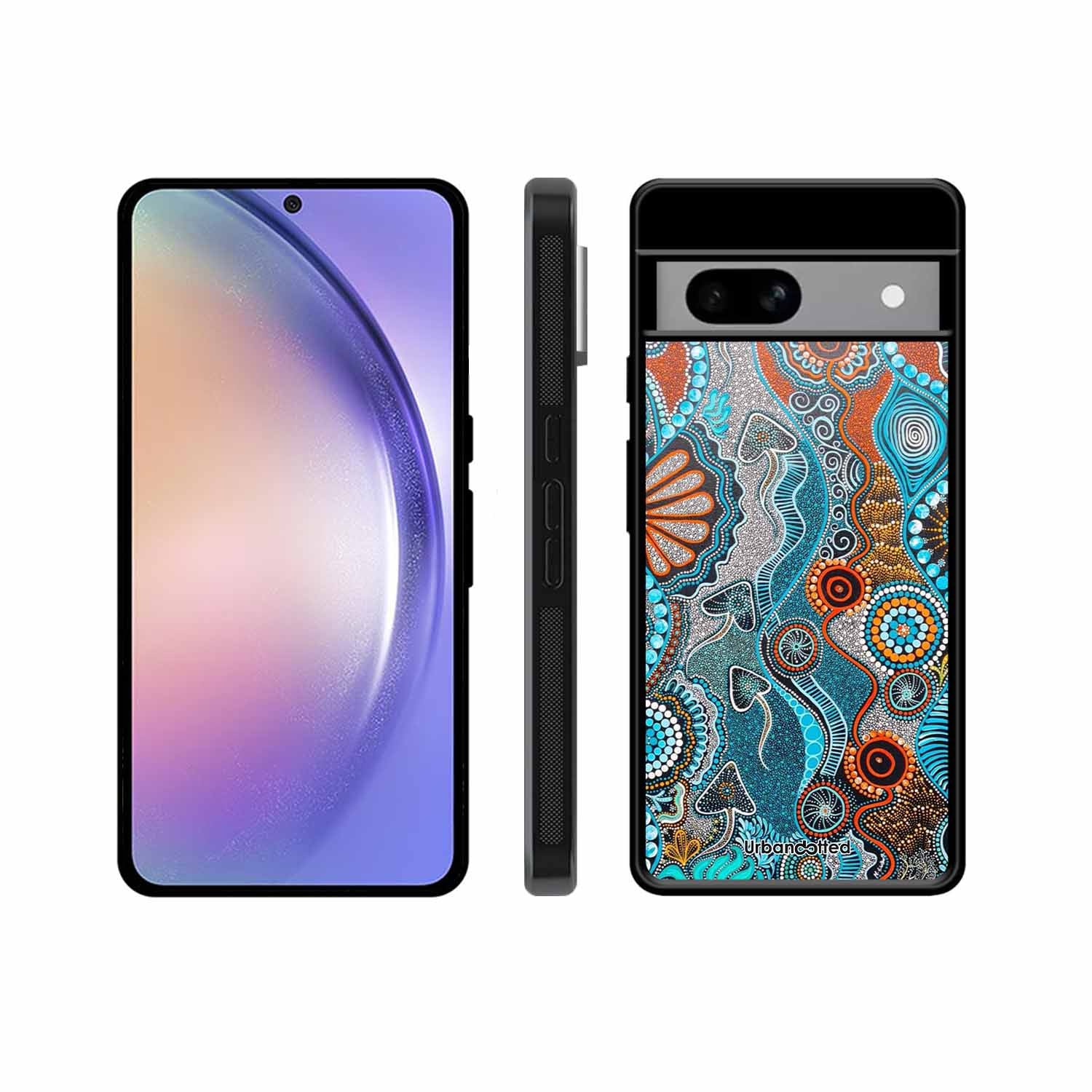 Aboriginal Art Story Glass Case For Google Pixel 8A