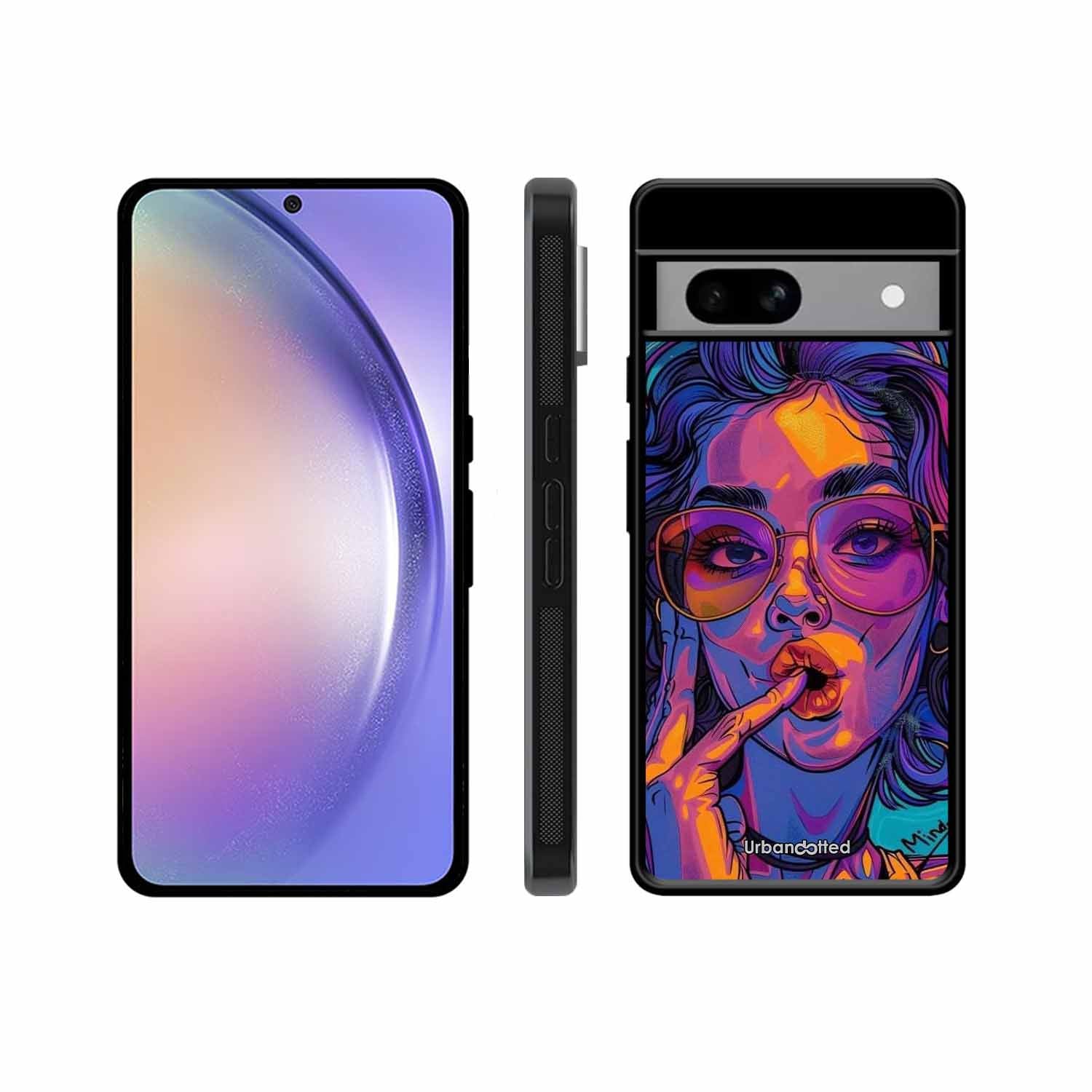 Vibrant Pop Art Girl Glass Case For Google Pixel 8A