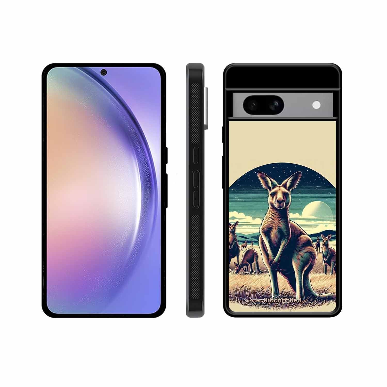 Kangaroo Mob Moonlight Glass Case For Google Pixel 8A