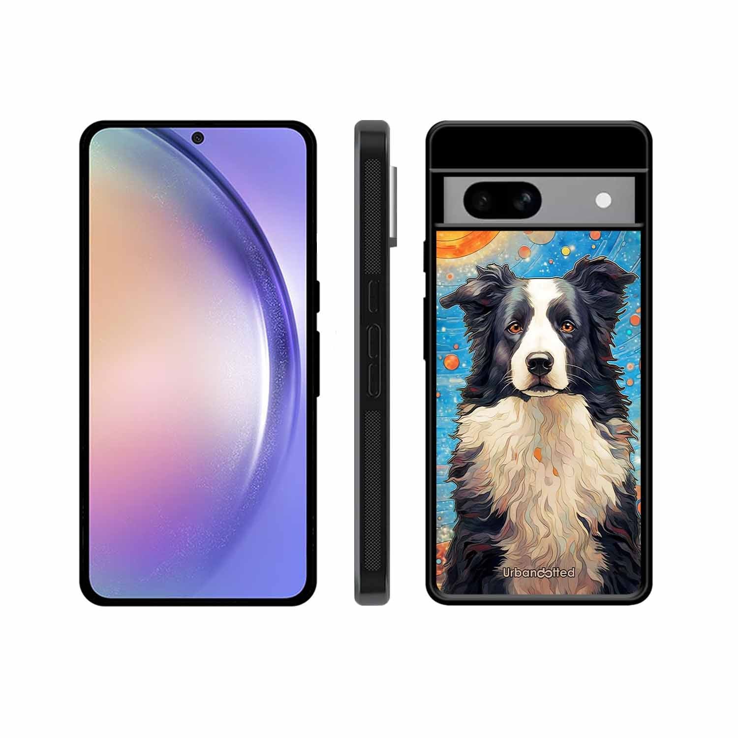 Artistic Dog Illustration Glass Case For Google Pixel 8A