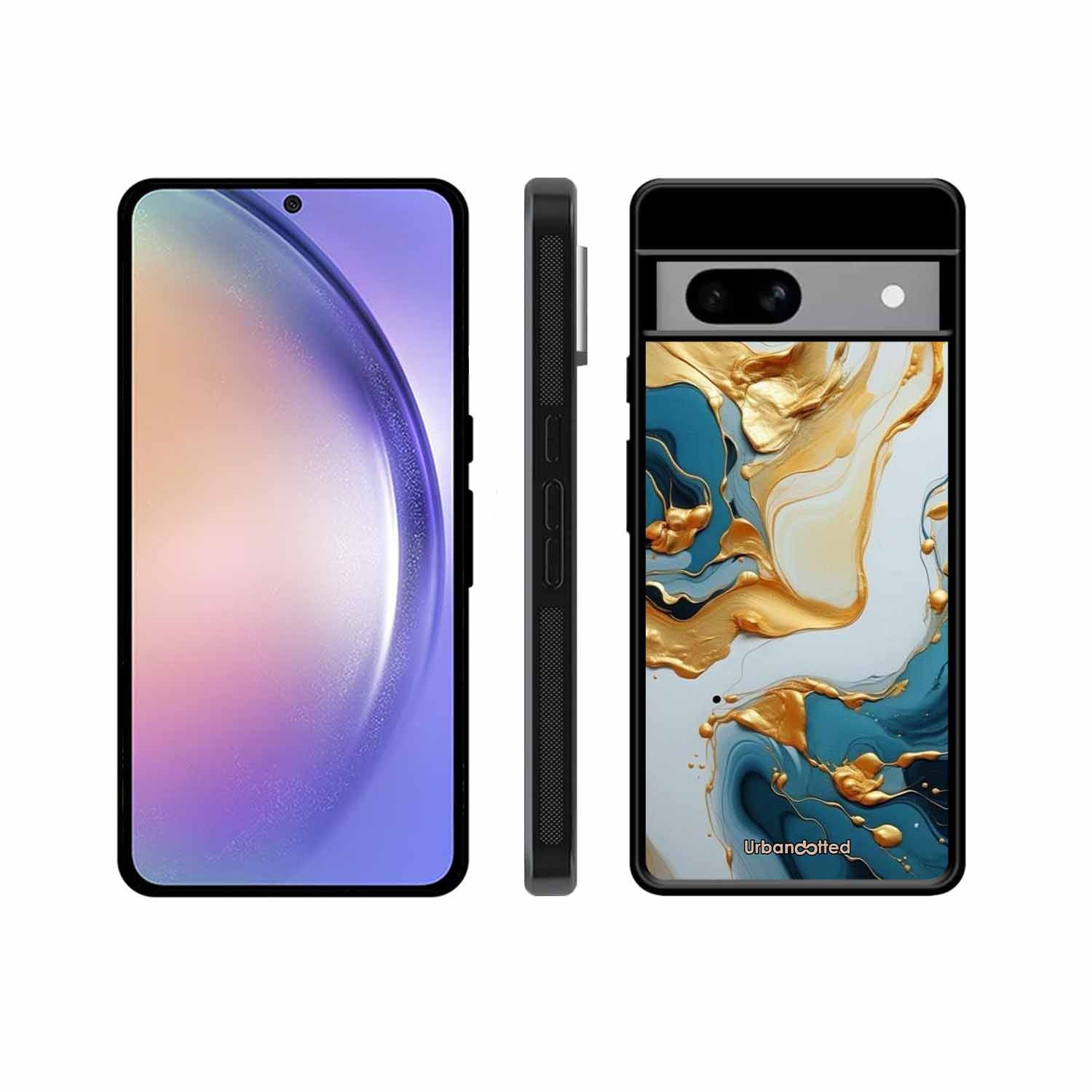 Luxurious Marble Effect Glass Case For Google Pixel 8A
