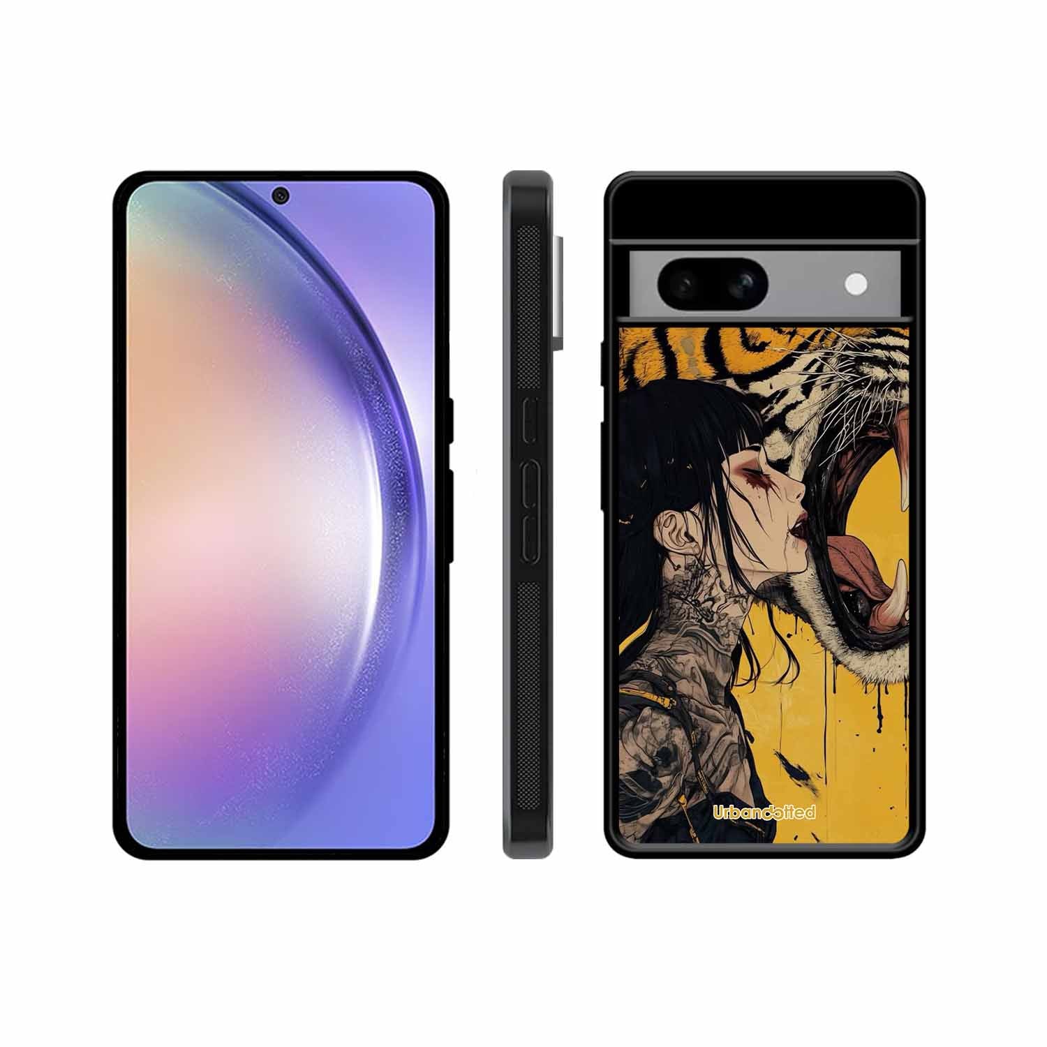 Tattooed Girl with Tiger Glass Case For Google Pixel 8A
