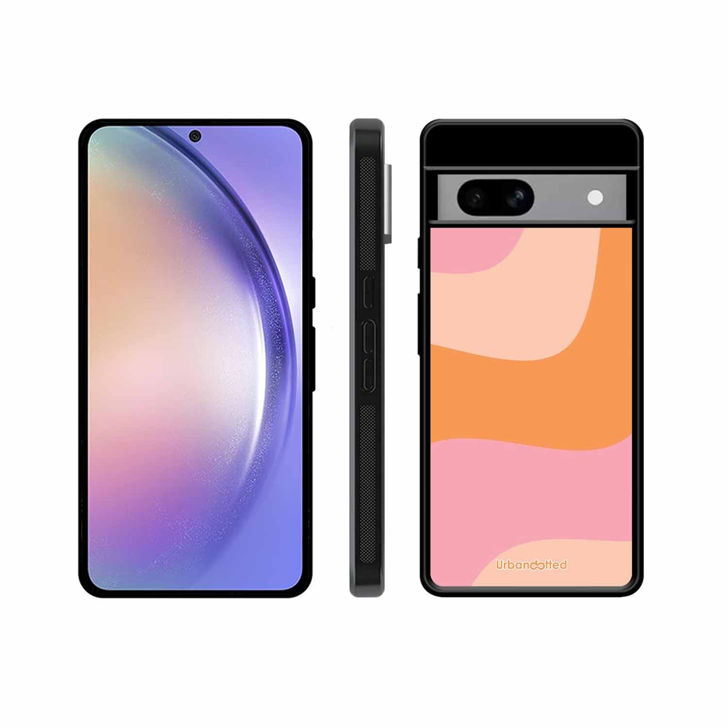 Soft Swirling Stripes Glass Case For Google Pixel 8A