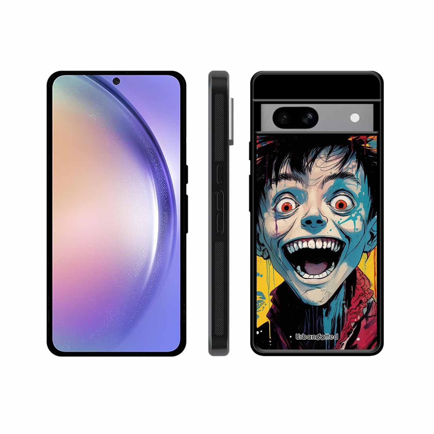 Distorted Joy Illustration Glass Case For Google Pixel 8A