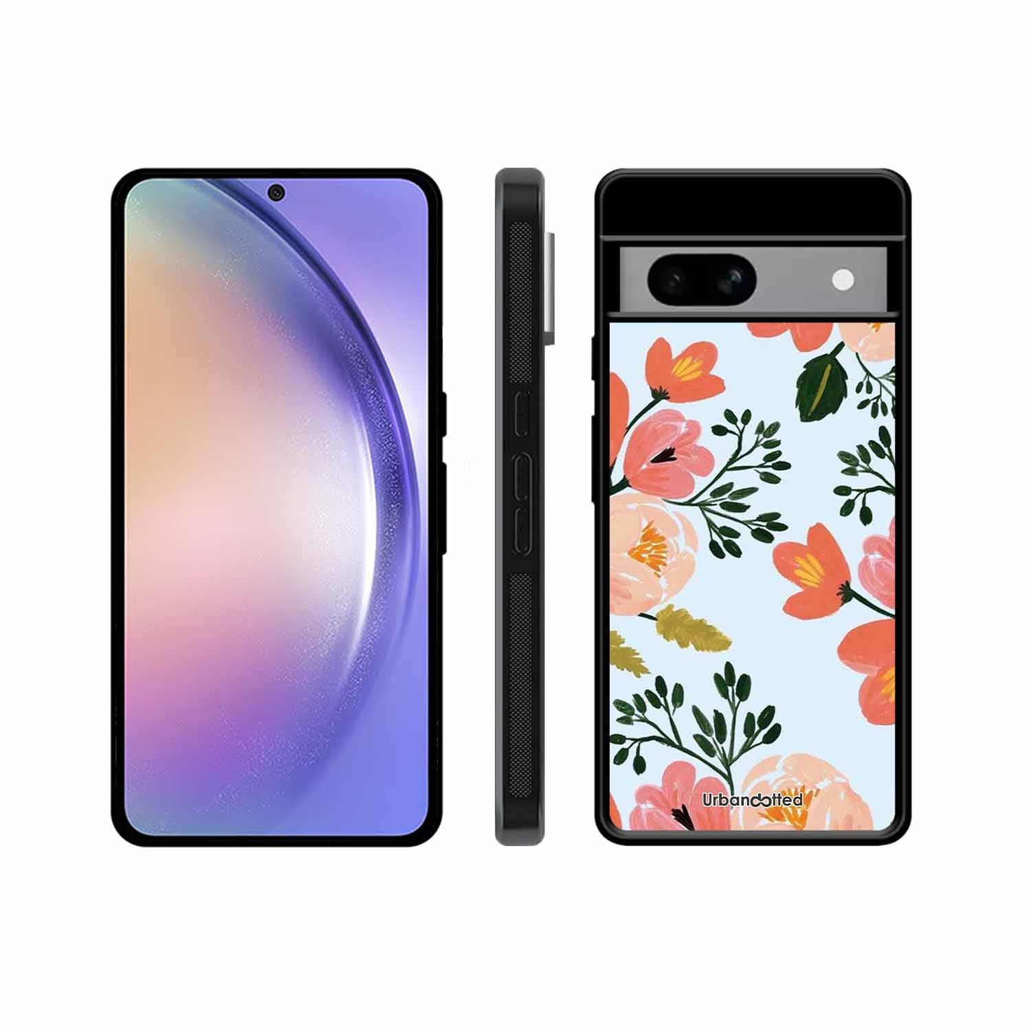 Painted Floral Bouque Glass Case For Google Pixel 8A