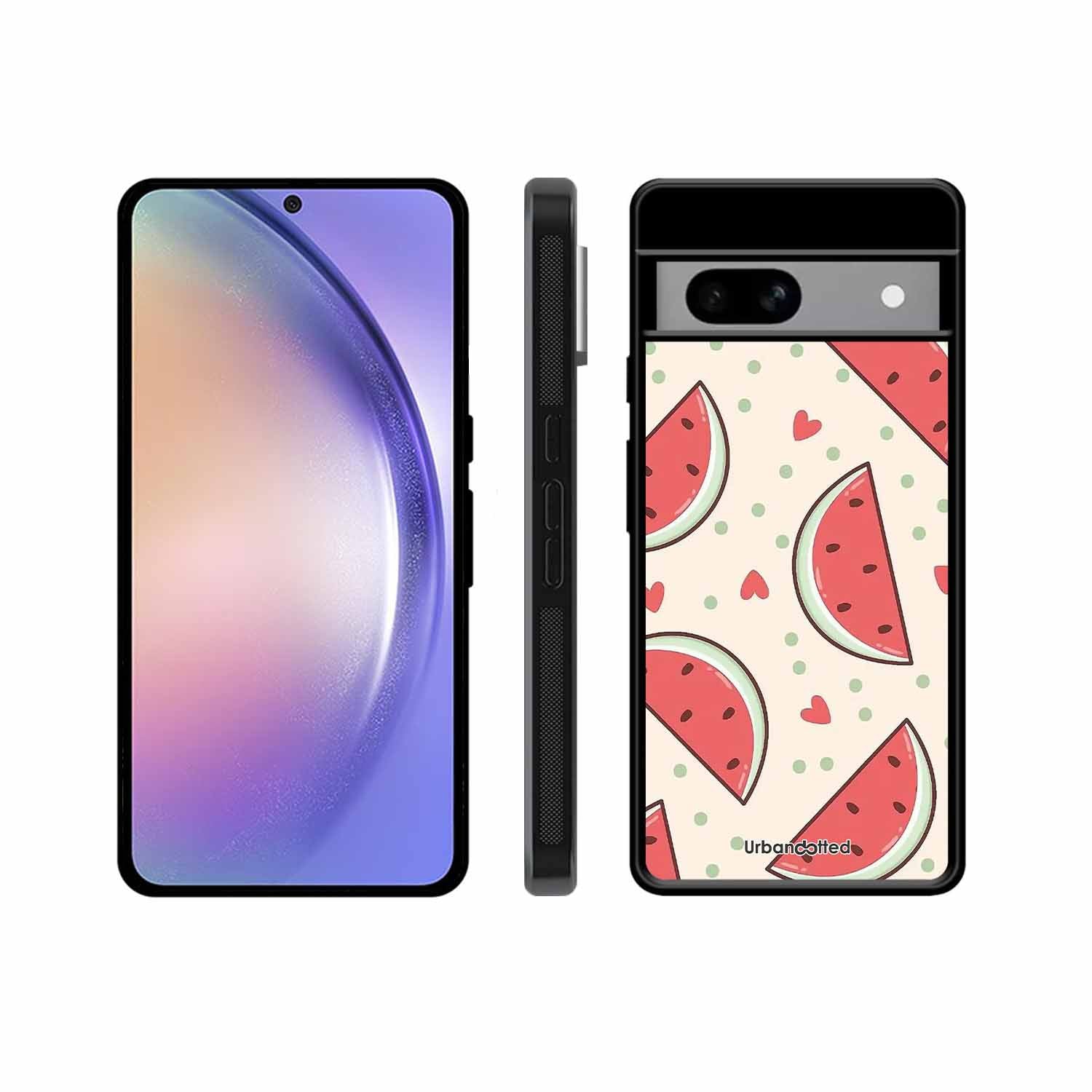 Watermelon Slice Fun Glass Case For Google Pixel 8A