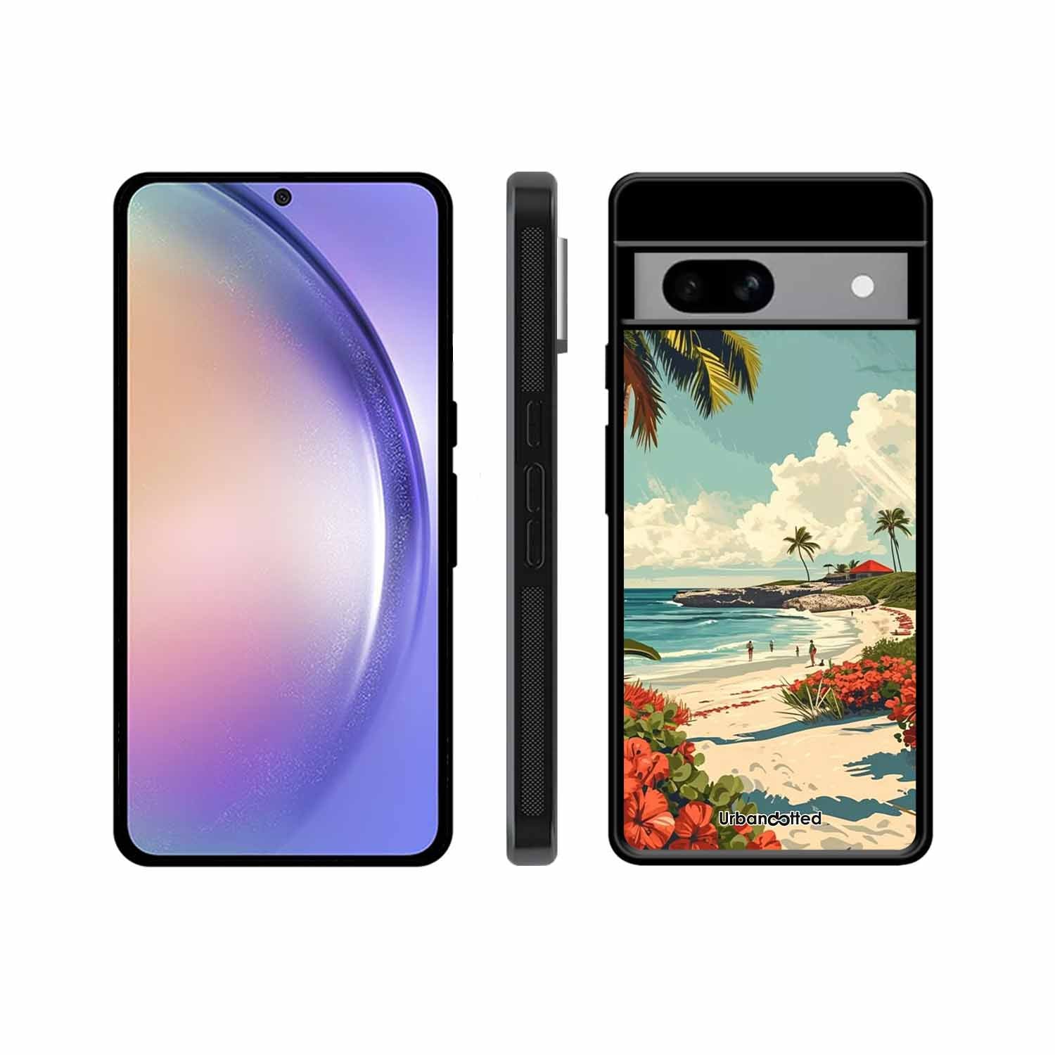 Tropical Beach Paradise Glass Case For Google Pixel 8A