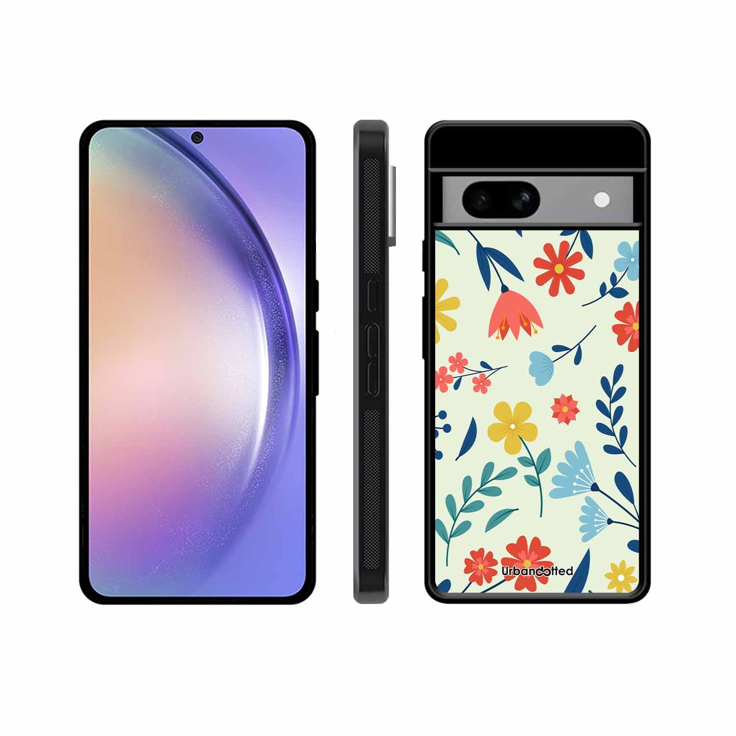 Colorful Wildflower Meadow Glass Case For Google Pixel 8A
