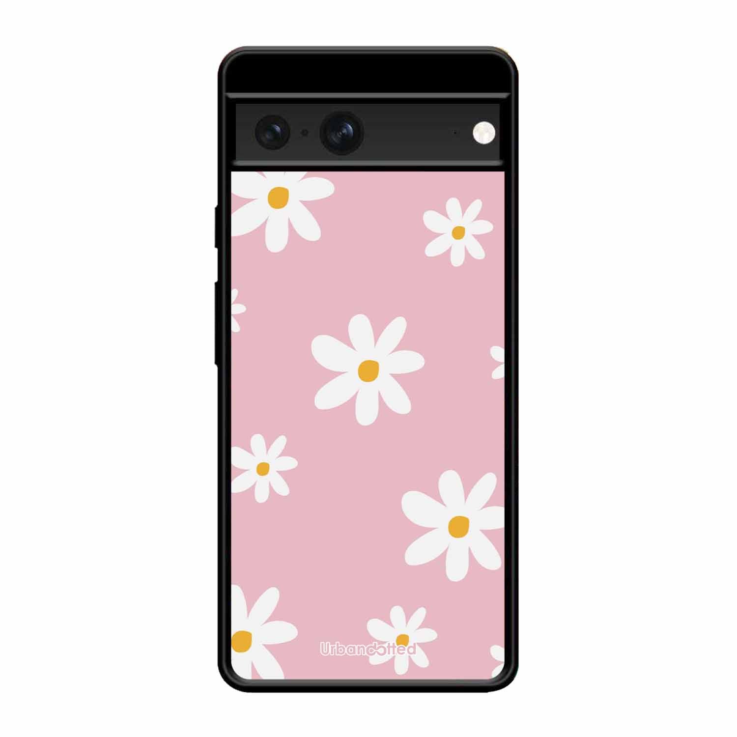 Pink Daisy Delight Glass Case For Google Pixel 7