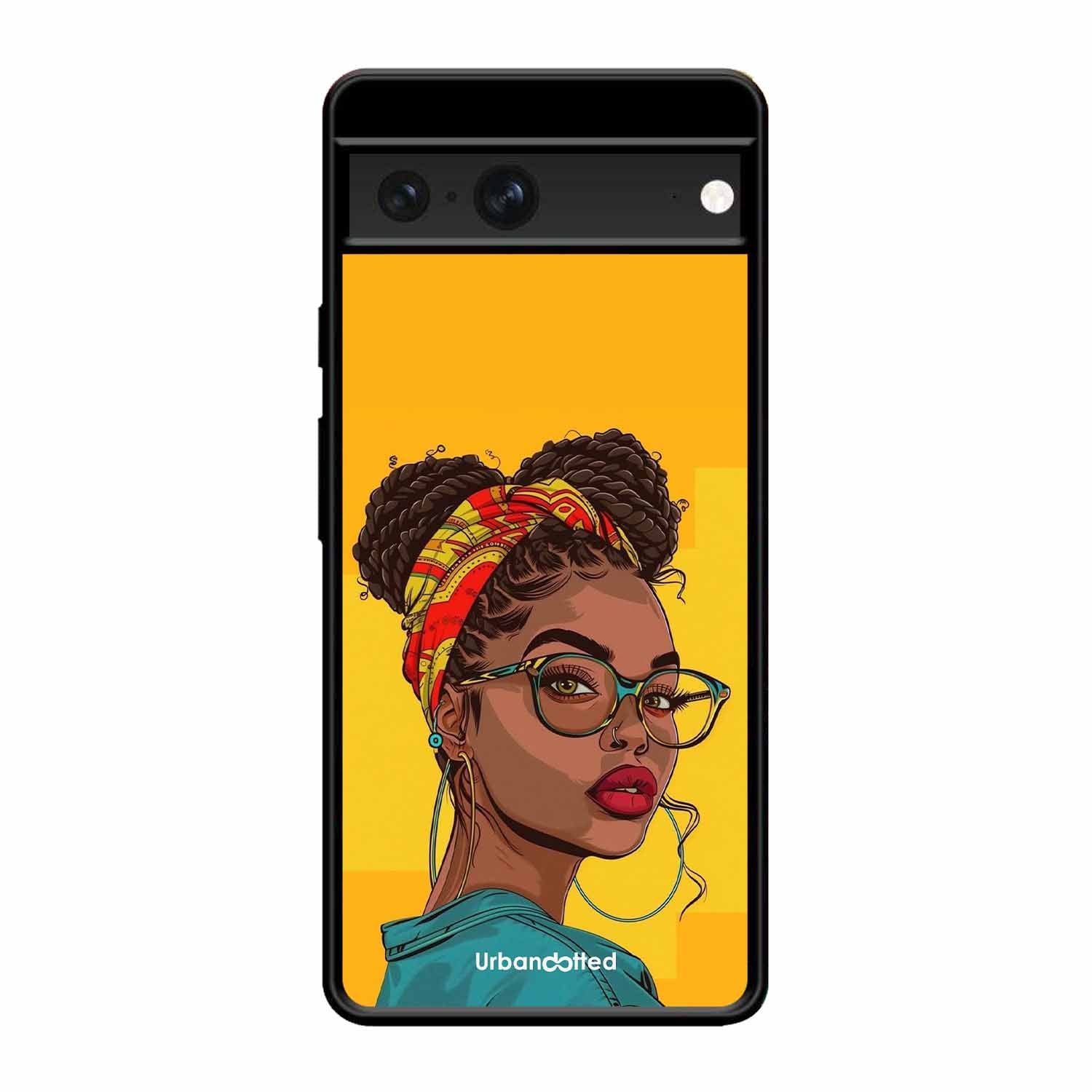 Headscarf Beauty Glass Case For Google Pixel 7