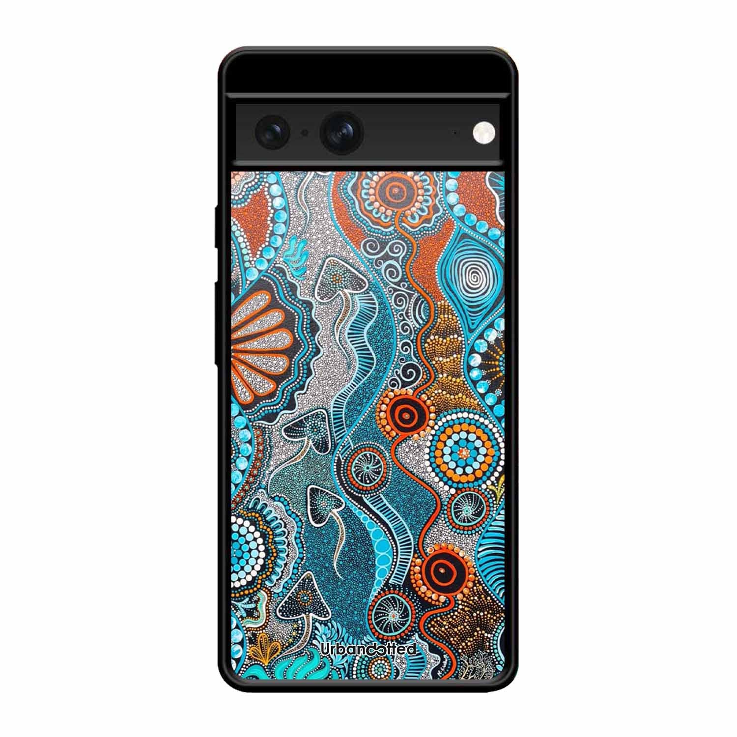 Aboriginal Art Story Glass Case For Google Pixel 7