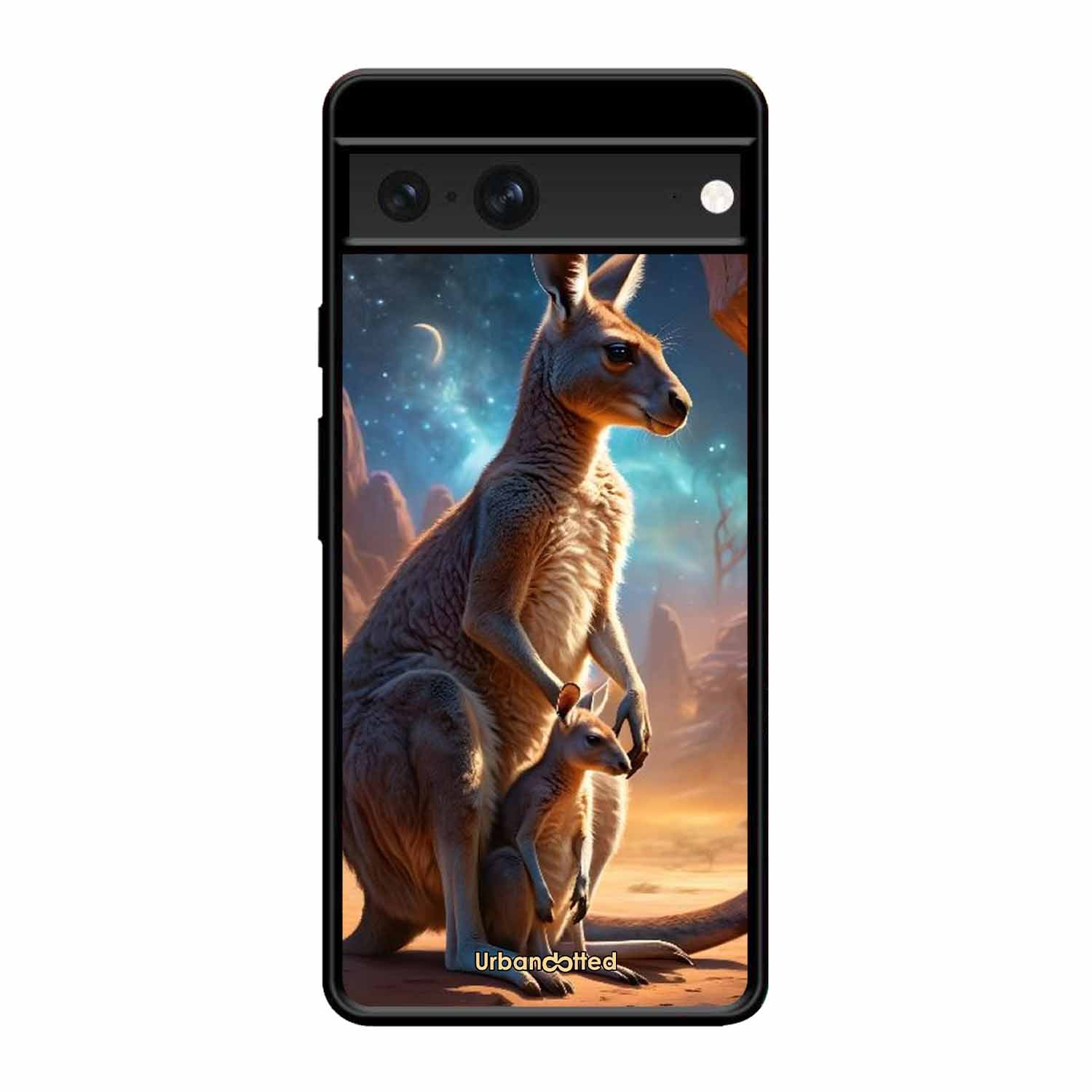 Kangaroo Mother Love Glass Case For Google Pixel 7