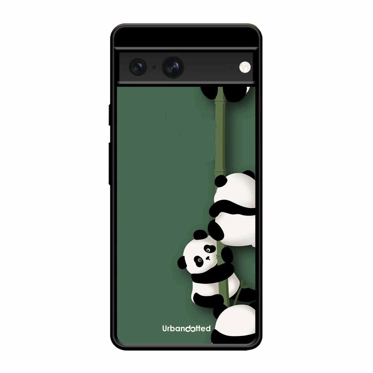 Climbing Pandas Glass Case For Google Pixel 7