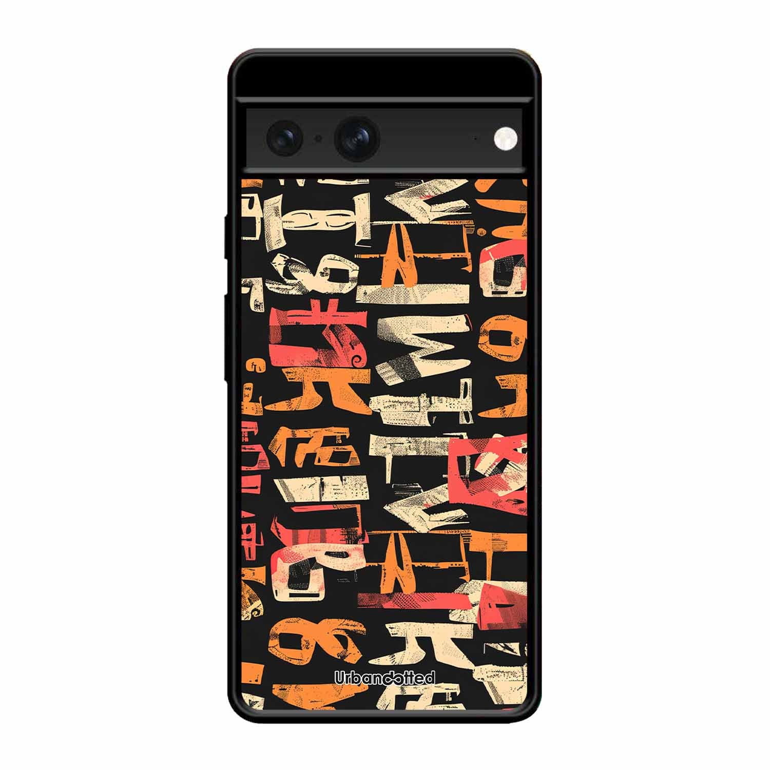 Mixed Typography Design Glass Case For Google Pixel 7