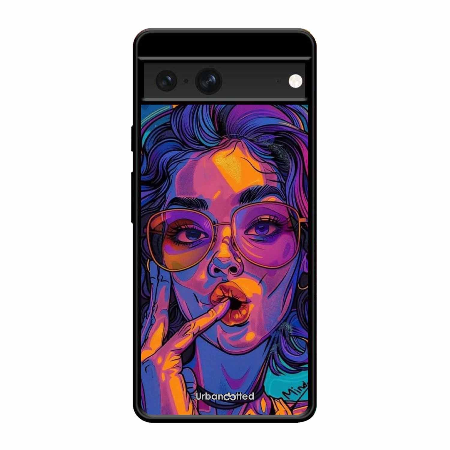 Vibrant Pop Art Girl Glass Case For Google Pixel 7