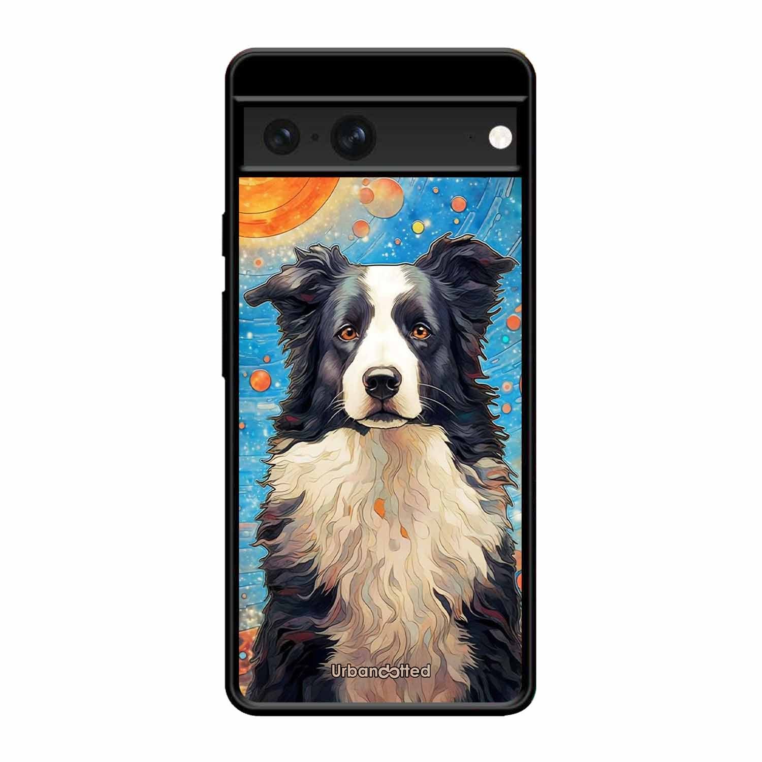 Artistic Dog Illustration Glass Case For Google Pixel 7