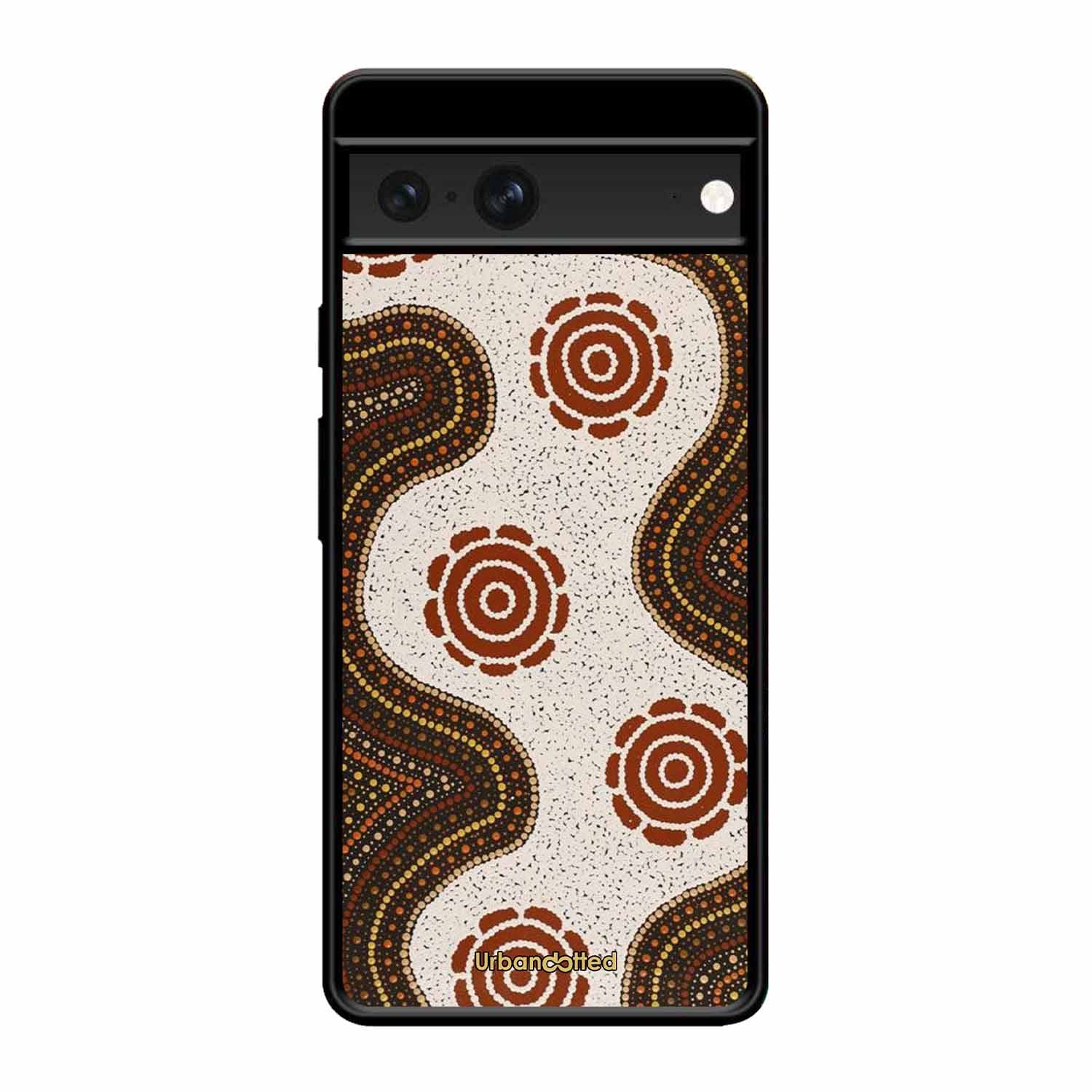 Aboriginal Dot Art Flow Glass Case For Google Pixel 7