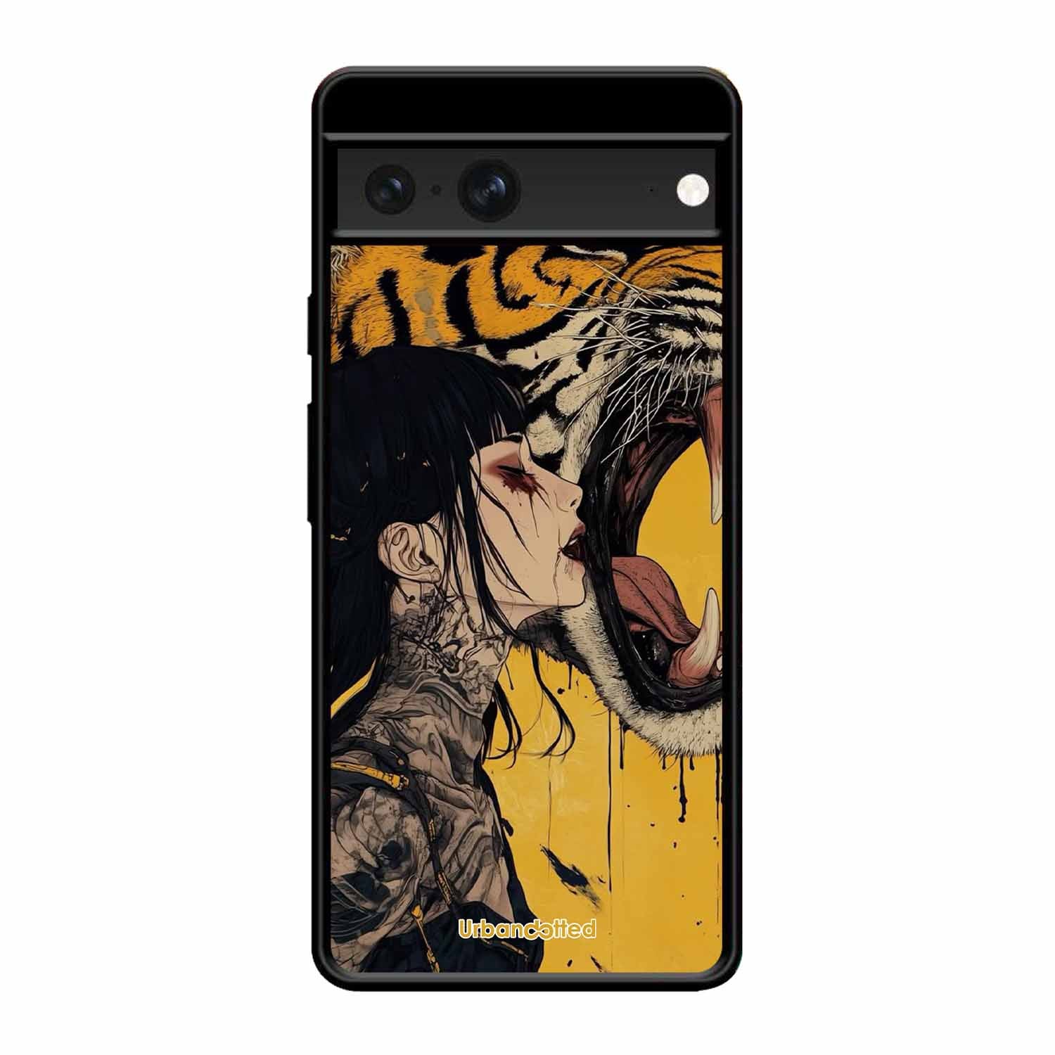 Tattooed Girl with Tiger Glass Case For Google Pixel 7
