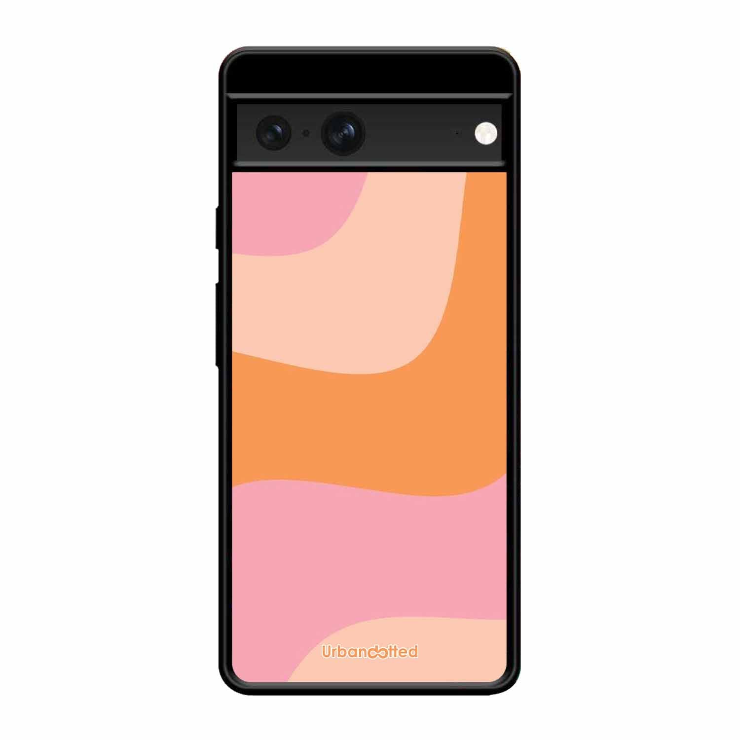 Soft Swirling Stripes Glass Case For Google Pixel 7