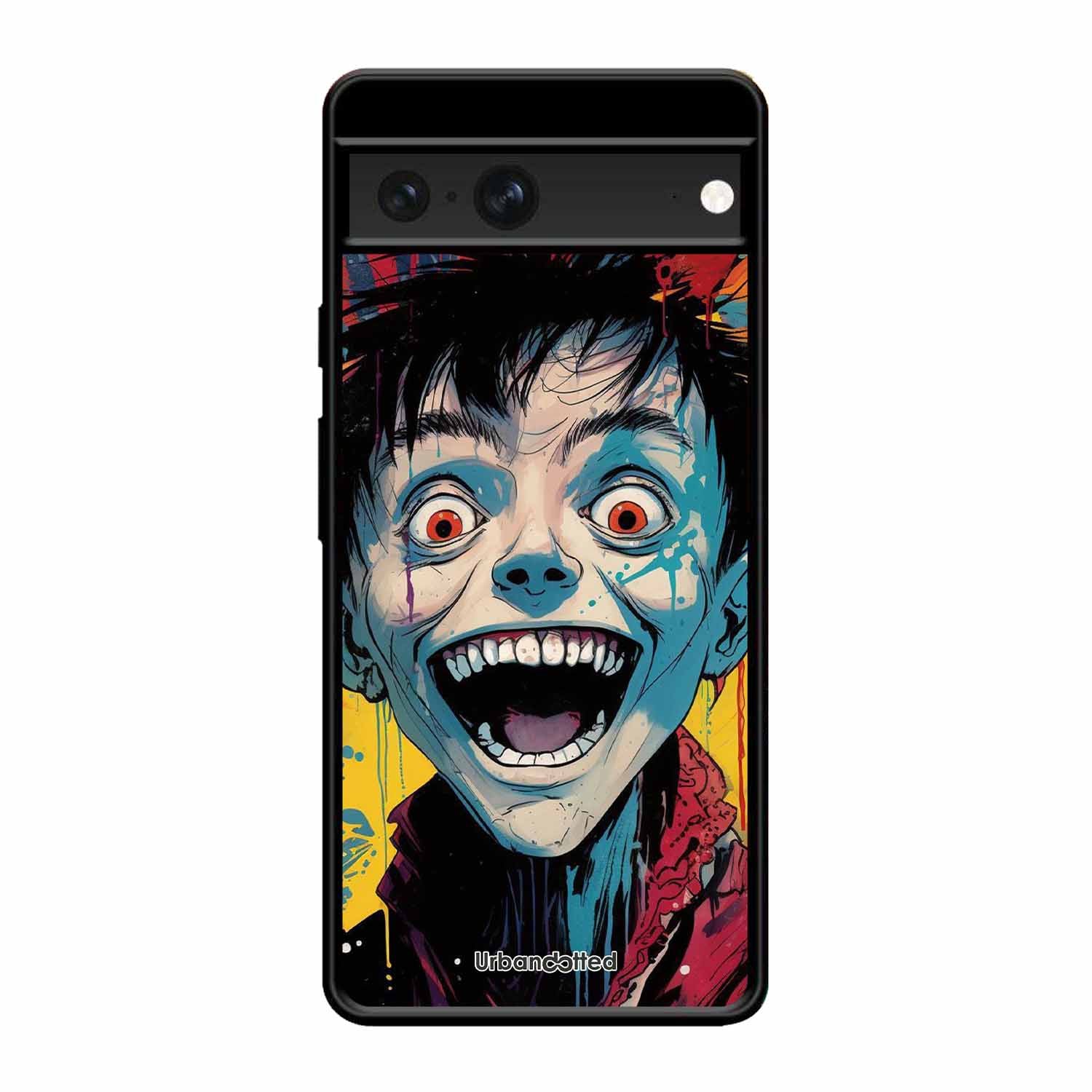 Distorted Joy Illustration Glass Case For Google Pixel 7
