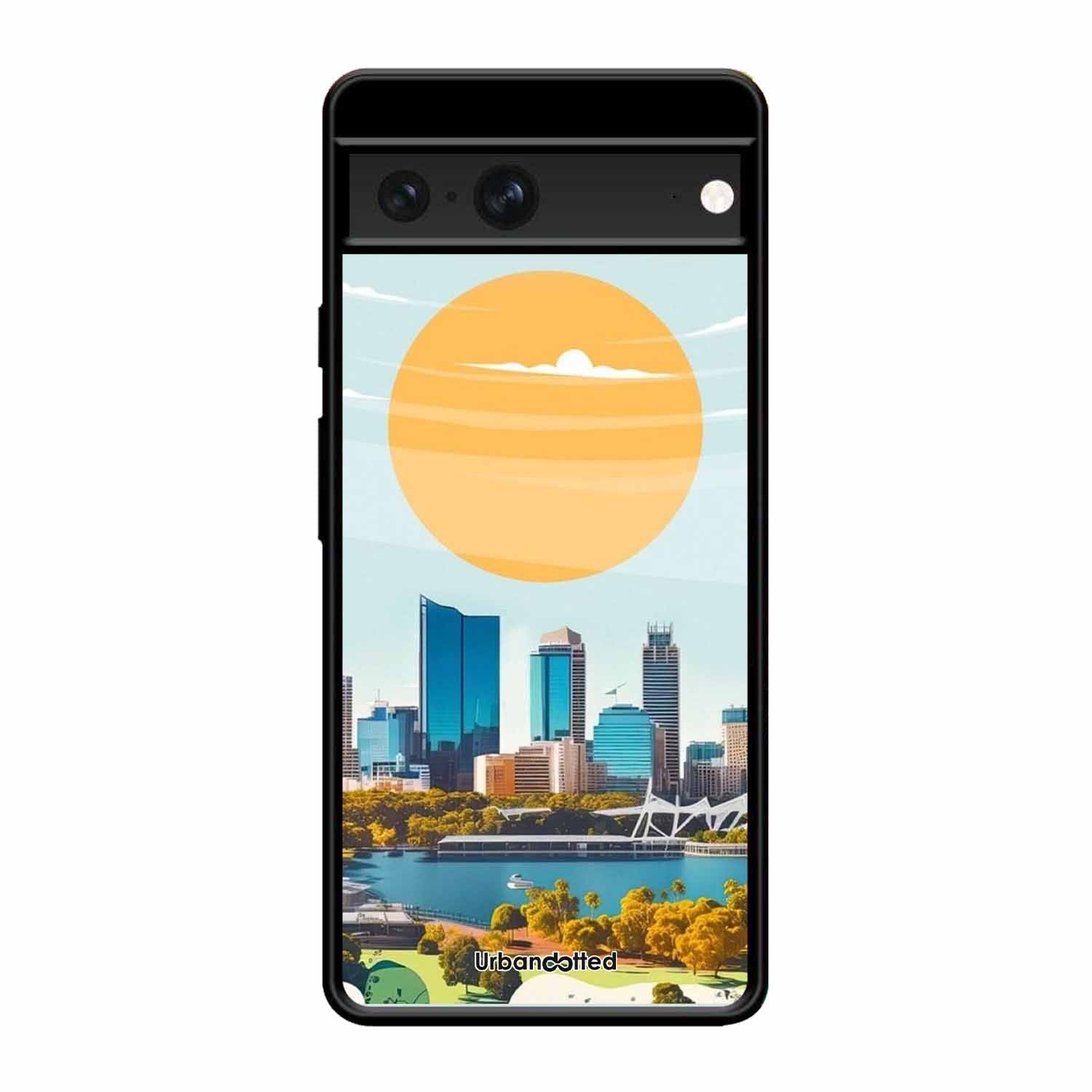 Western Australia Cityscape Glass Case For Google Pixel 7