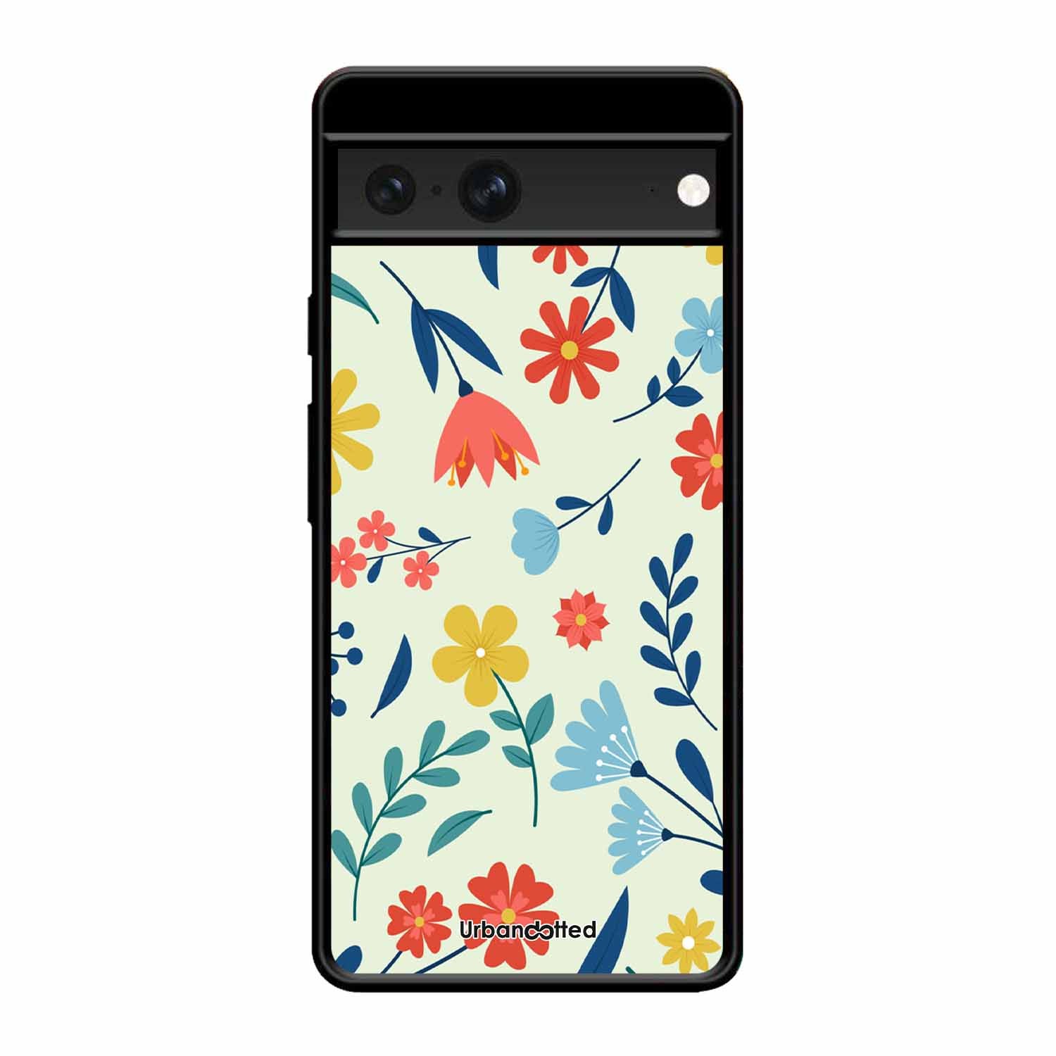 Colorful Wildflower Meadow Glass Case For Google Pixel 7