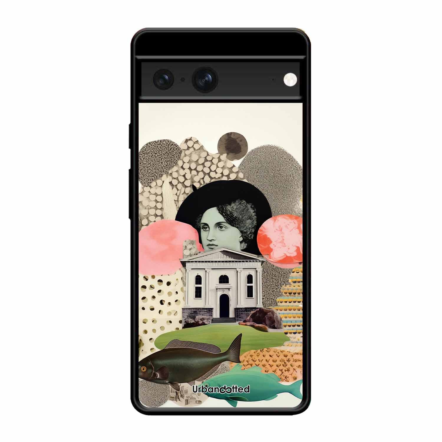 Whimsical Mixed Media Art Glass Case For Google Pixel 7