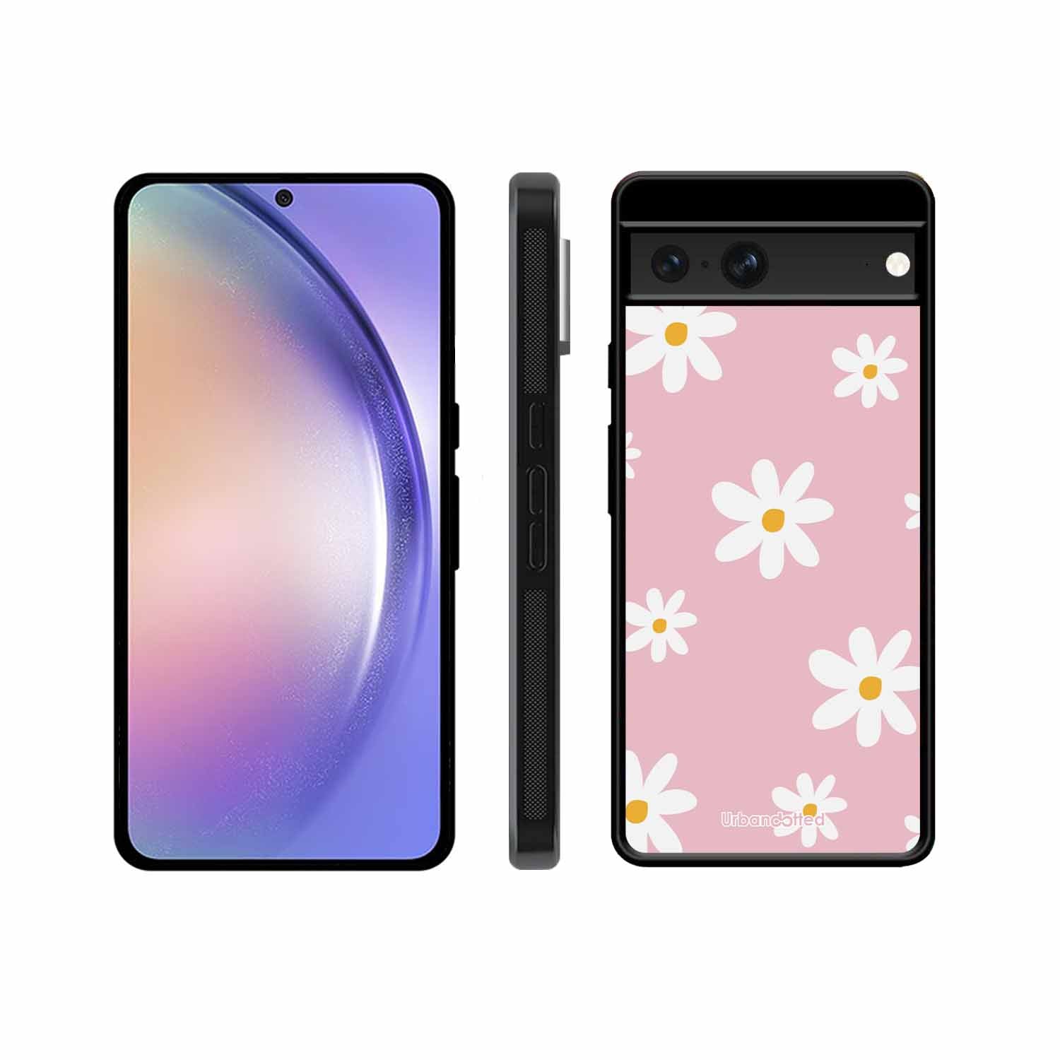 Pink Daisy Delight Glass Case For Google Pixel 7