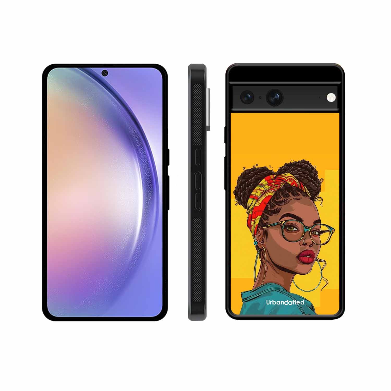 Headscarf Beauty Glass Case For Google Pixel 7