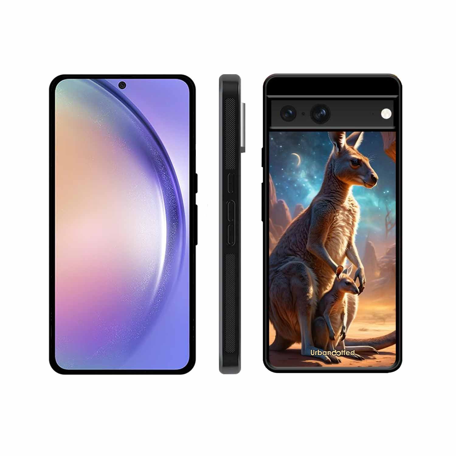 Kangaroo Mother Love Glass Case For Google Pixel 7