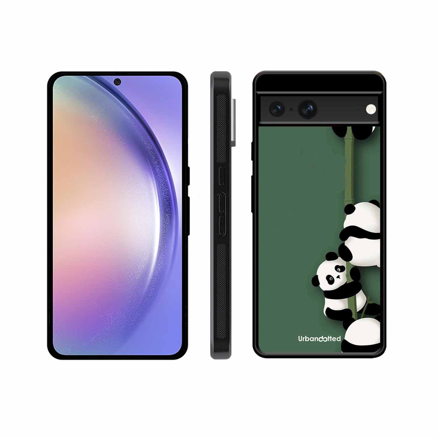 Climbing Pandas Glass Case For Google Pixel 7