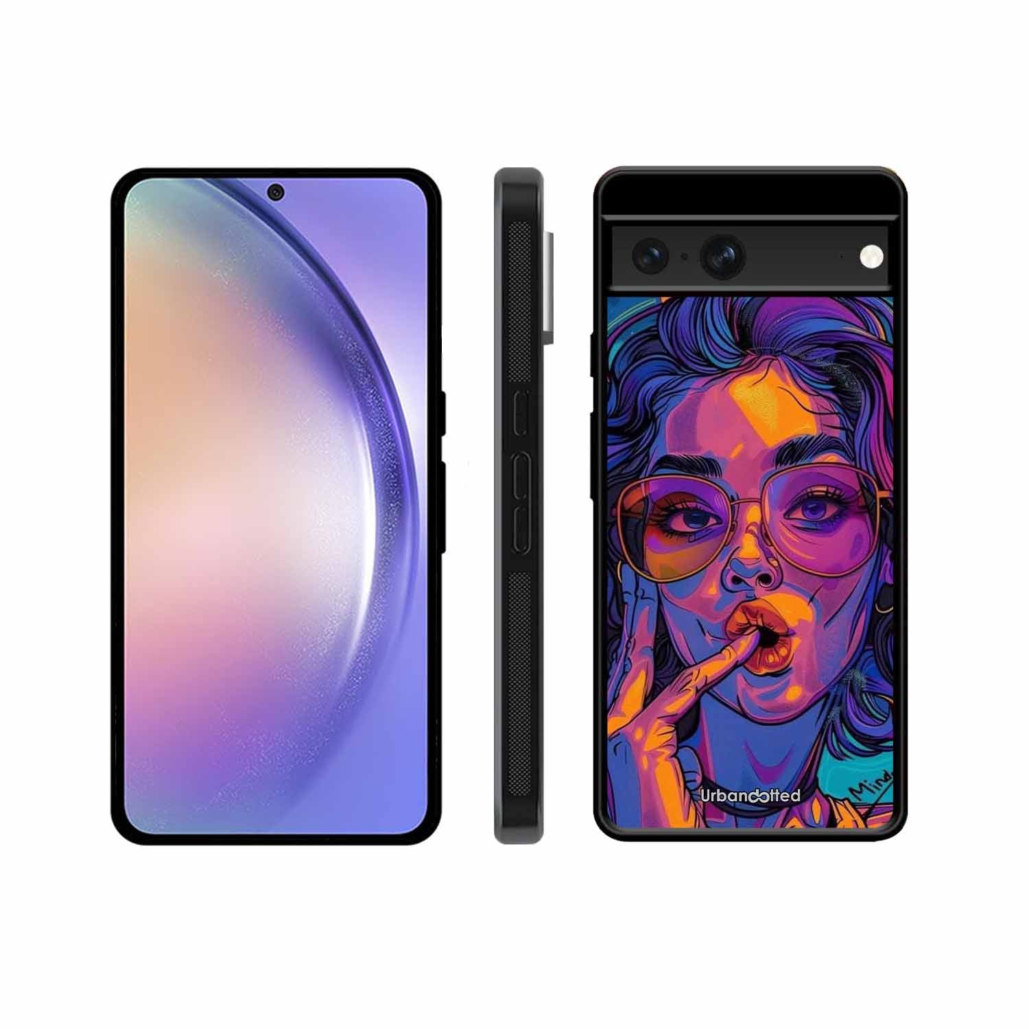 Vibrant Pop Art Girl Glass Case For Google Pixel 7