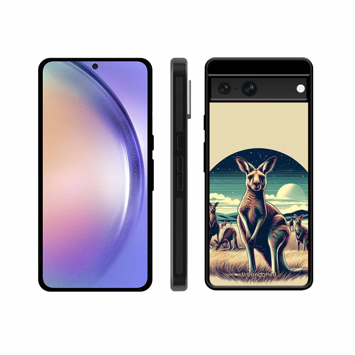 Kangaroo Mob Moonlight Glass Case For Google Pixel 7