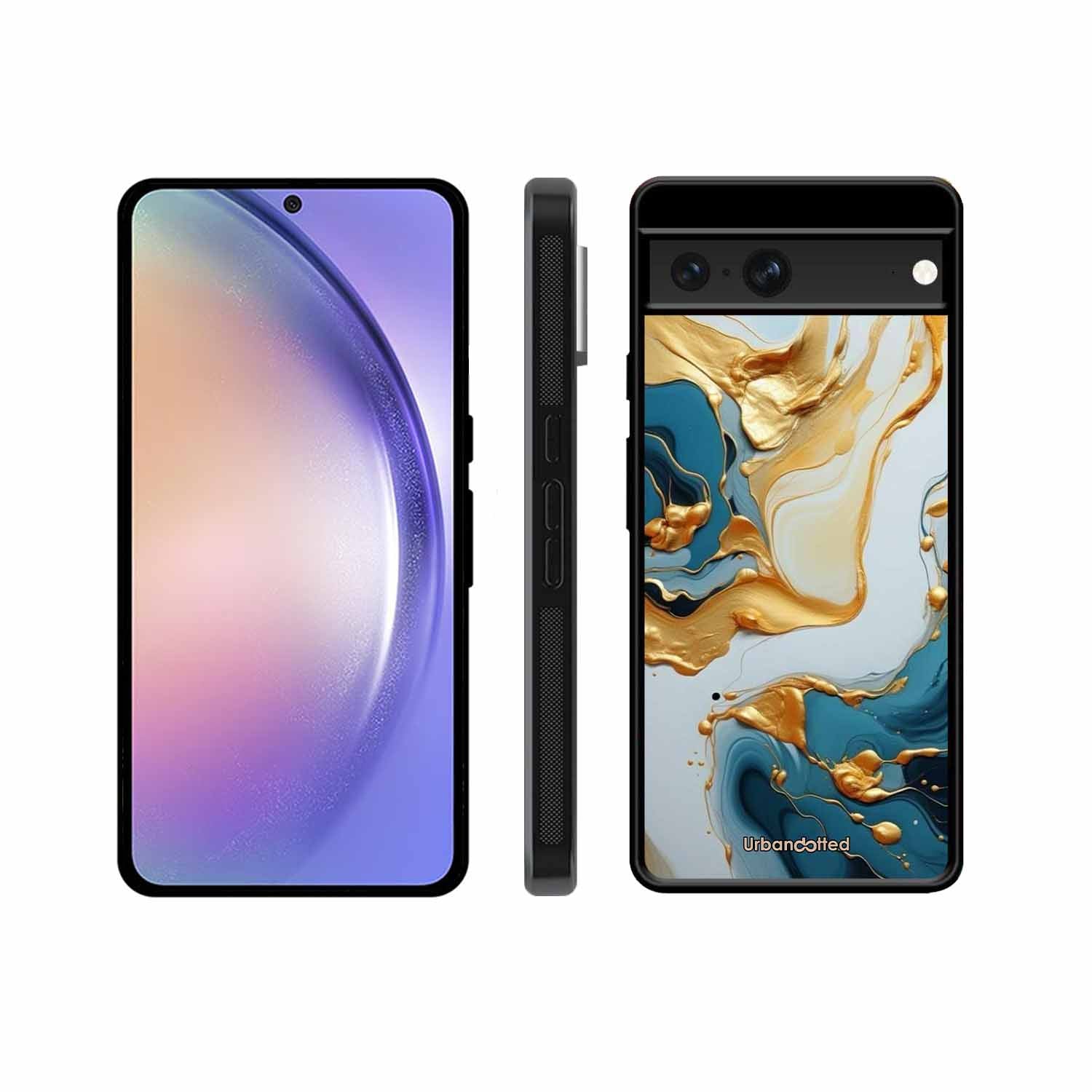 Luxurious Marble Effect Glass Case For Google Pixel 7