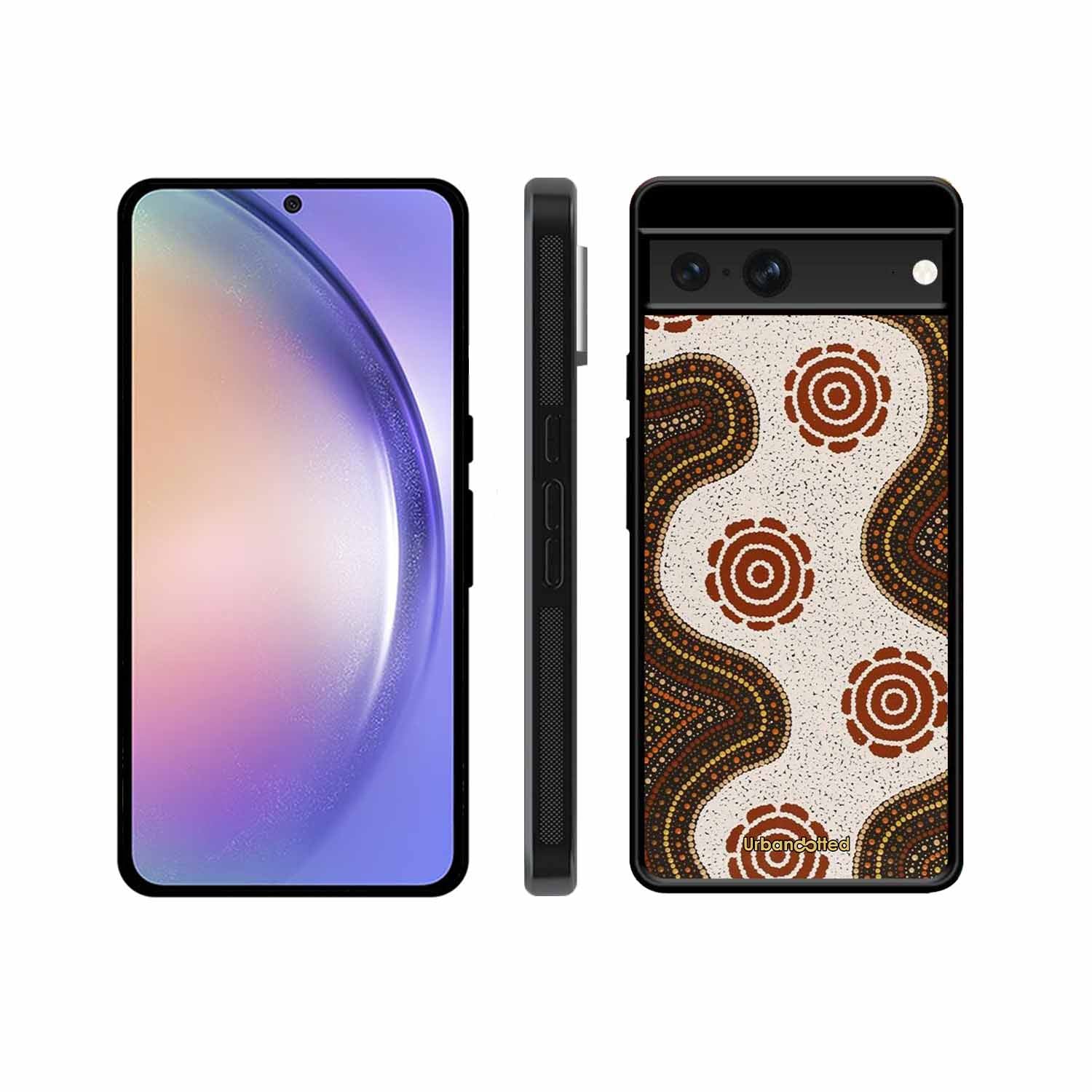 Aboriginal Dot Art Flow Glass Case For Google Pixel 7