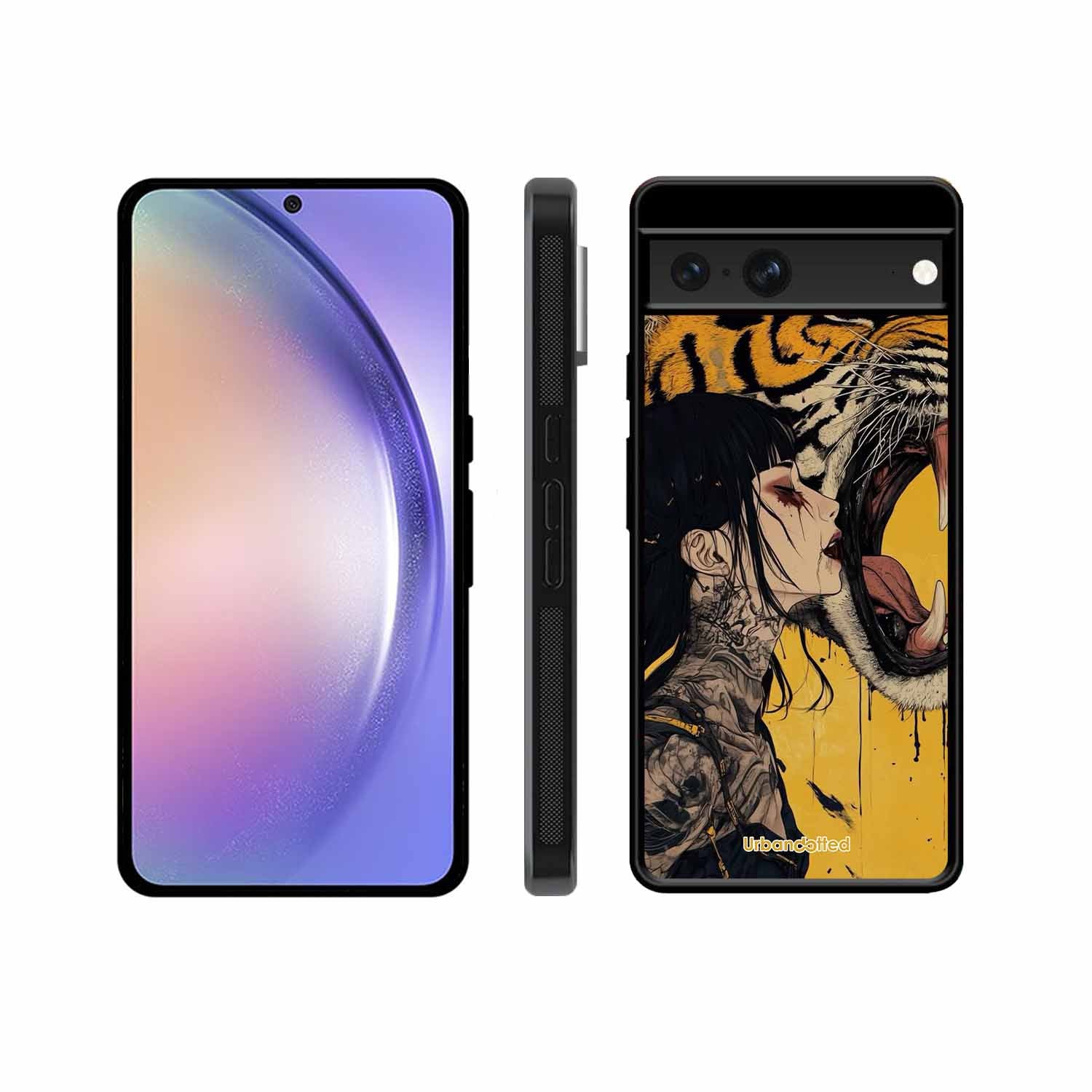 Tattooed Girl with Tiger Glass Case For Google Pixel 7