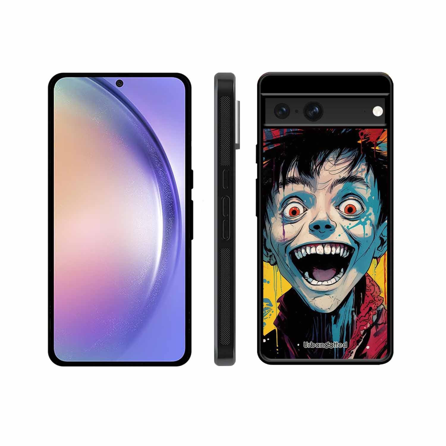 Distorted Joy Illustration Glass Case For Google Pixel 7