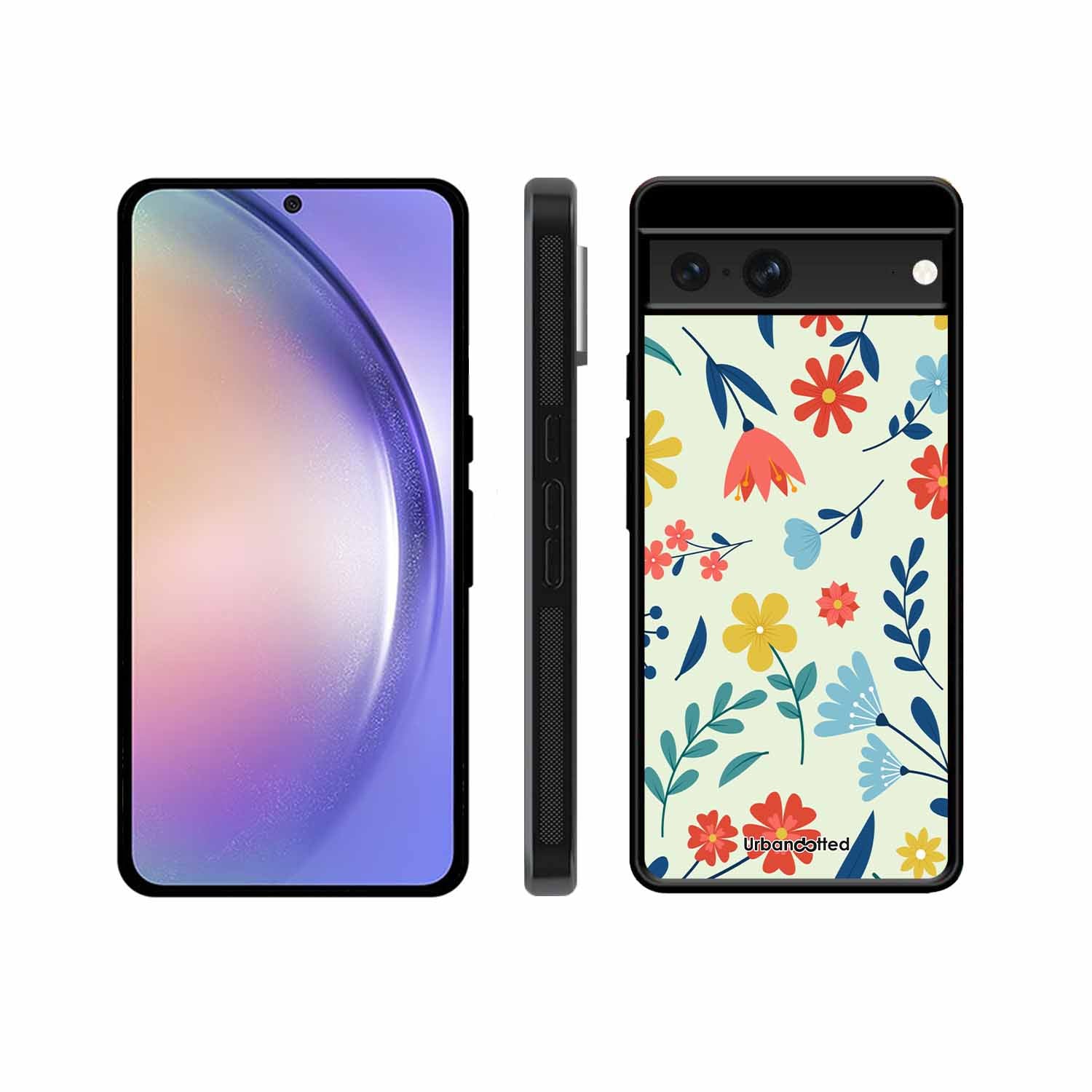 Colorful Wildflower Meadow Glass Case For Google Pixel 7