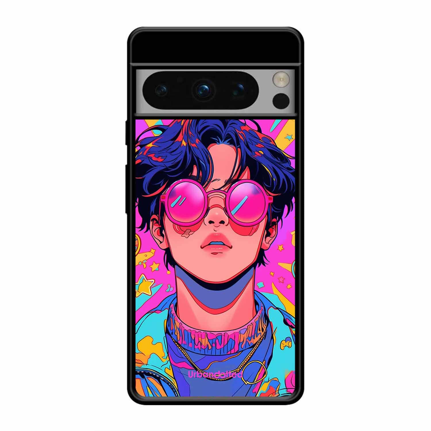 Neon Vibes Portrait Glass Case For Google Pixel 8 Pro