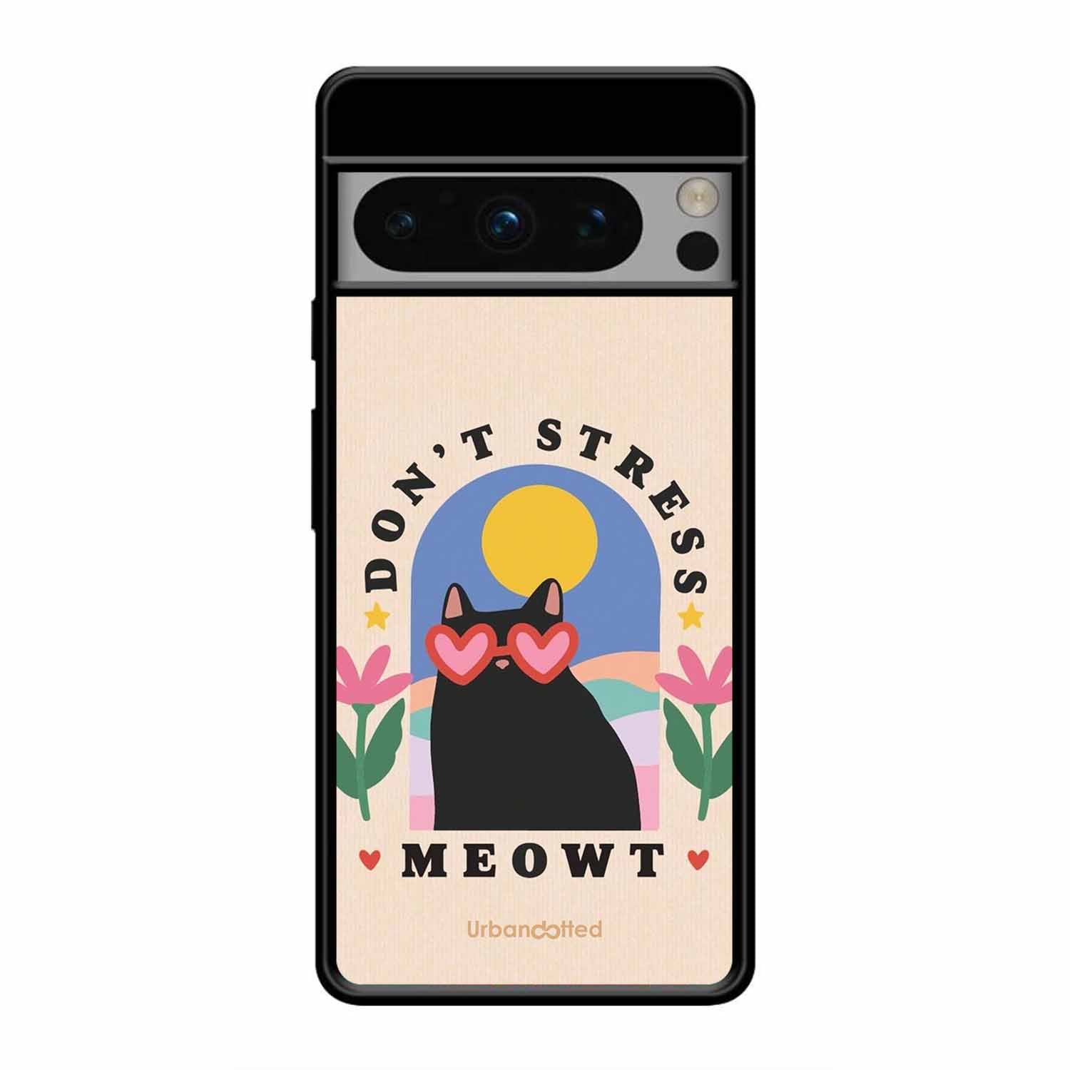 Don't Stress Meowt Glass Case For Google Pixel 8 Pro