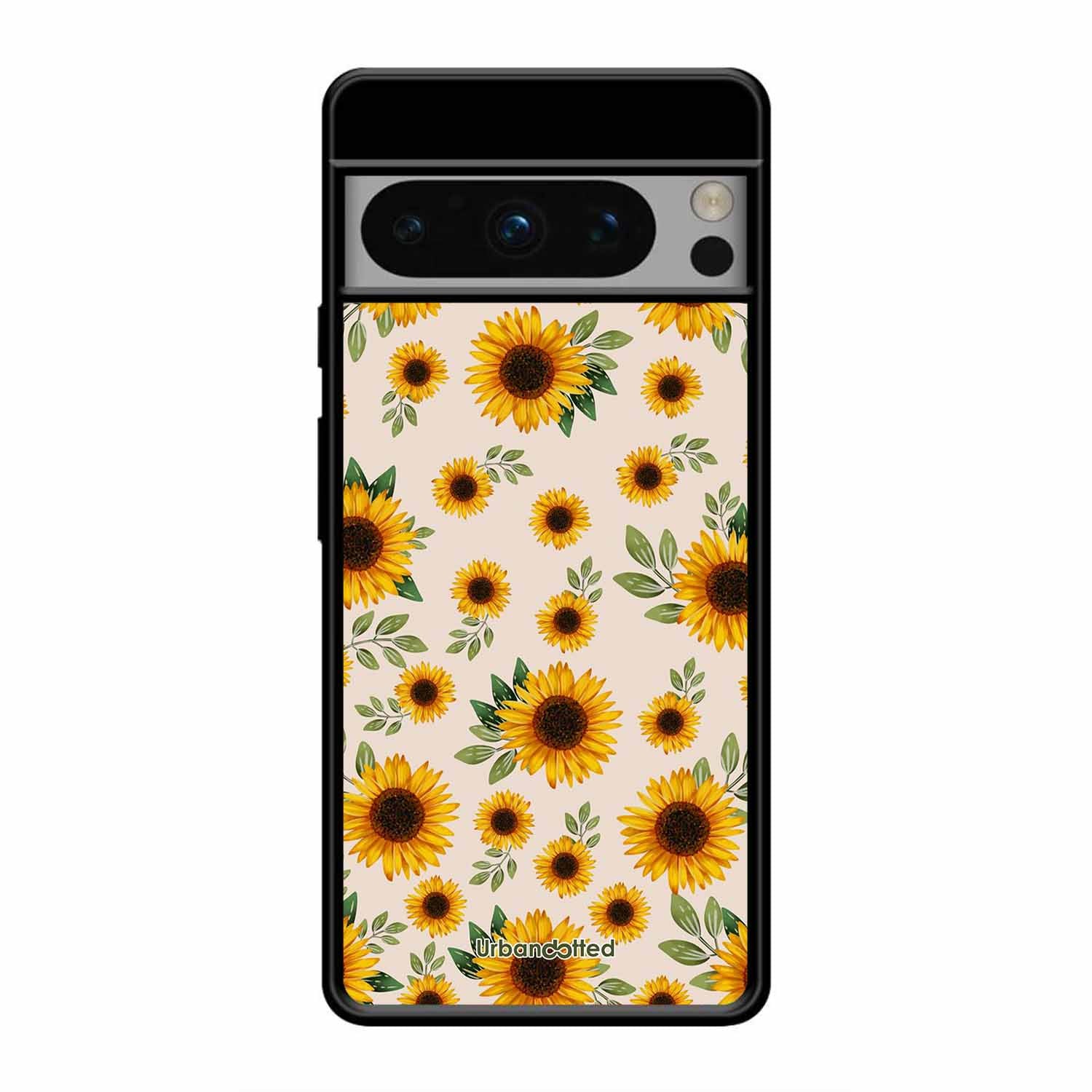 Summer Sunflowers Glass Case For Google Pixel 8 Pro
