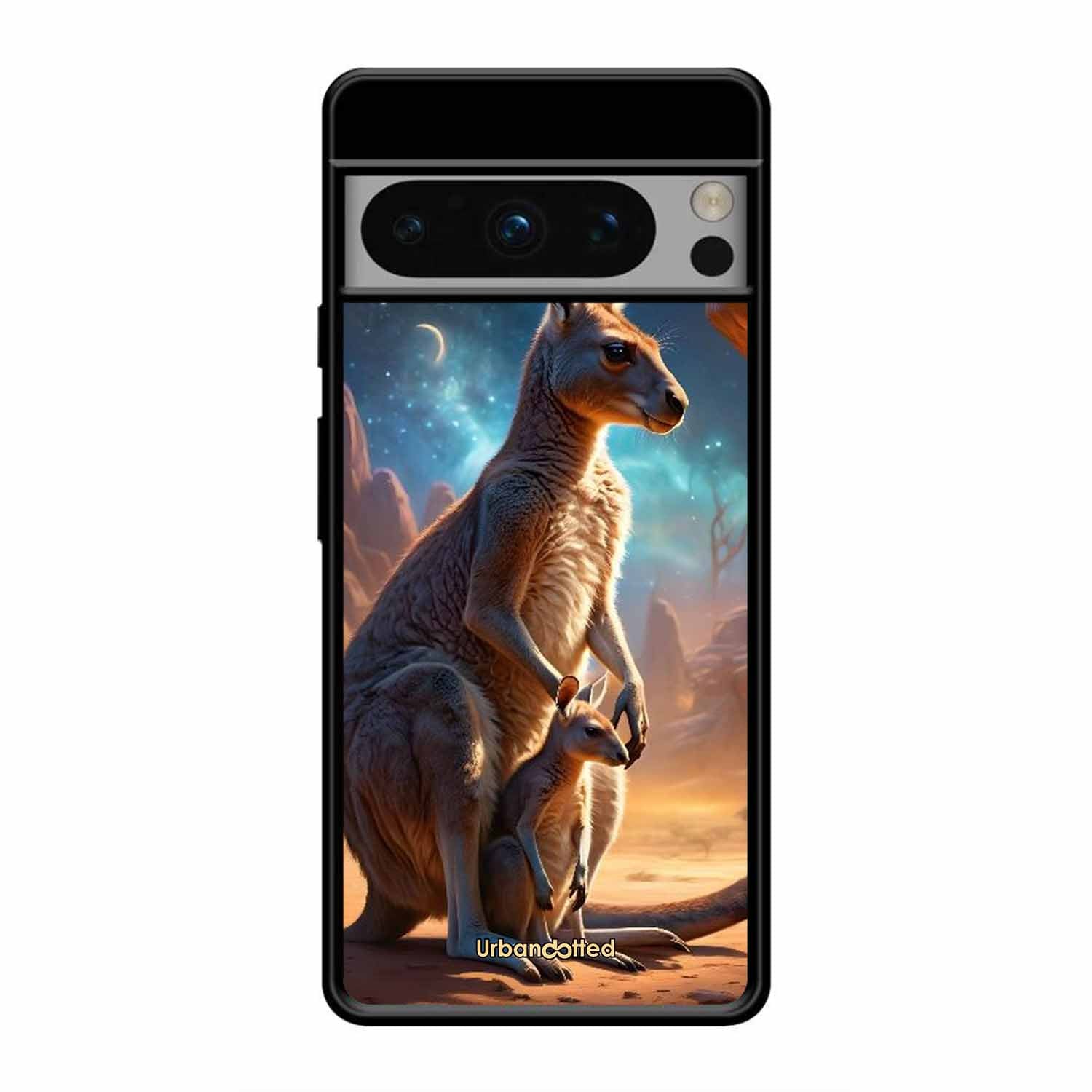 Kangaroo Mother Love Glass Case For Google Pixel 8 Pro